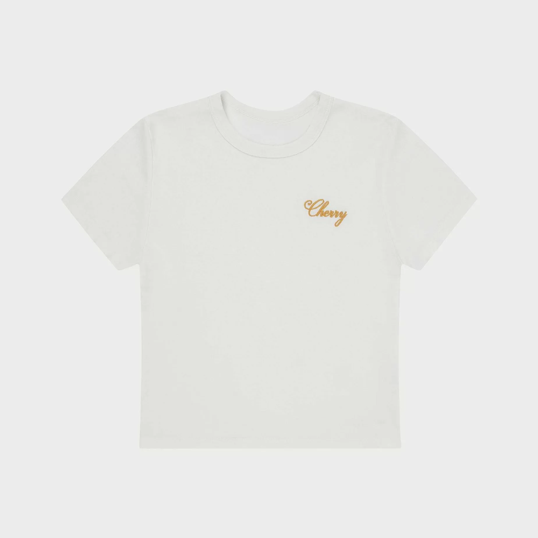 Cherry Women'S-American Classic Baby Tee (White)