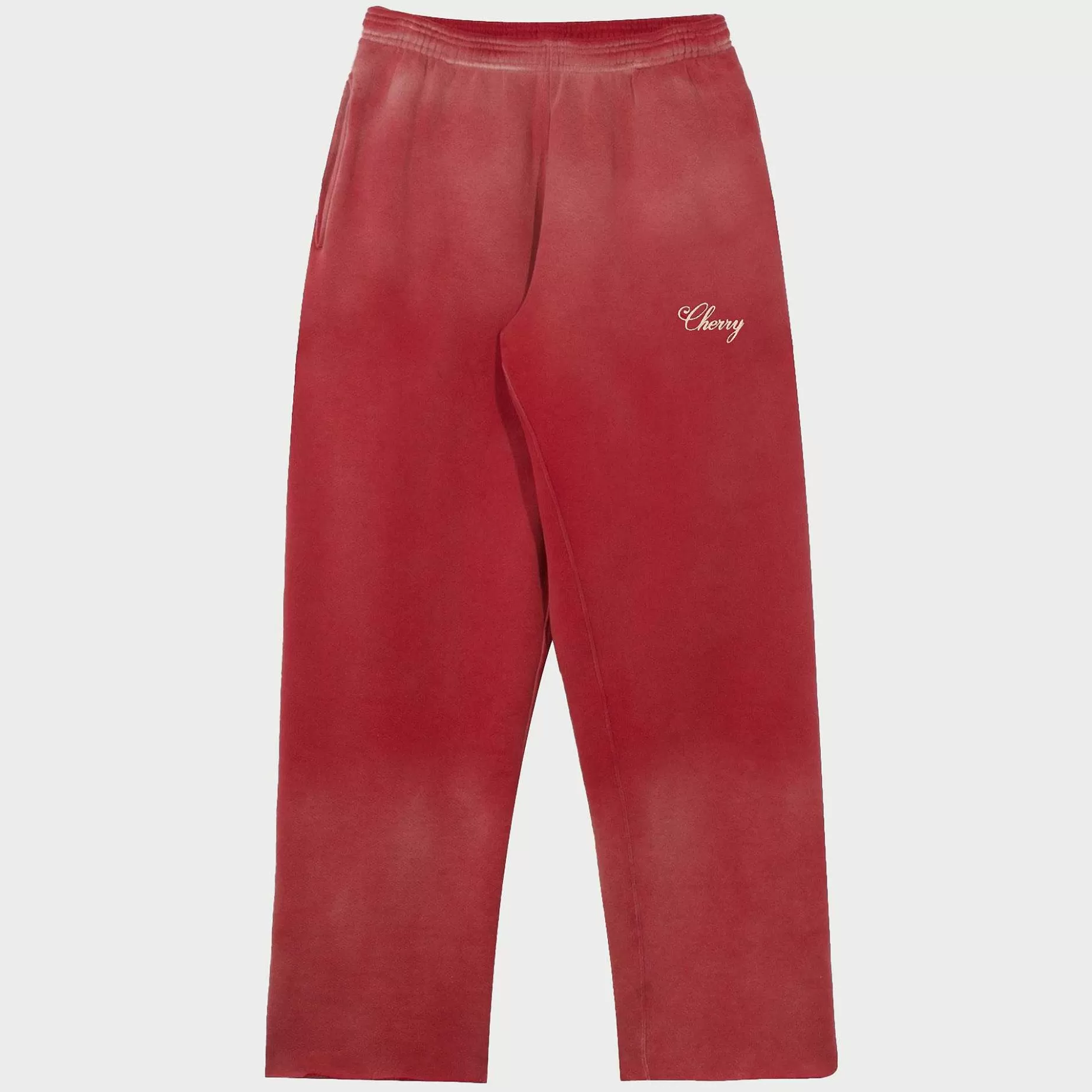 Cherry Sweatpants-American Classic Raw Sweatpants (Cardinal)