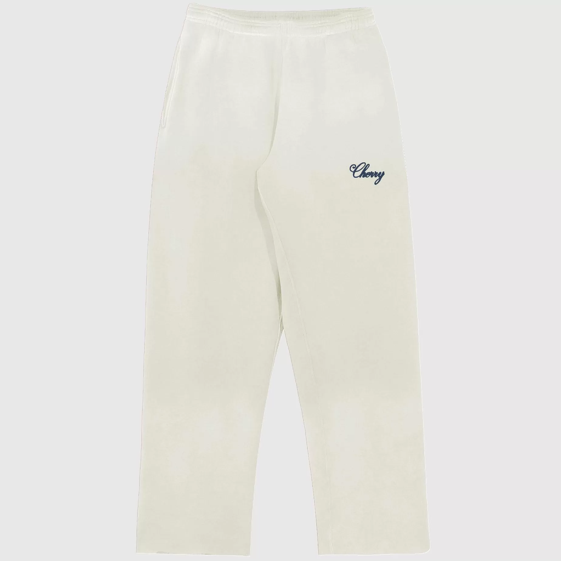 Cherry Sweatpants-American Classic Raw Sweatpants (Cream)