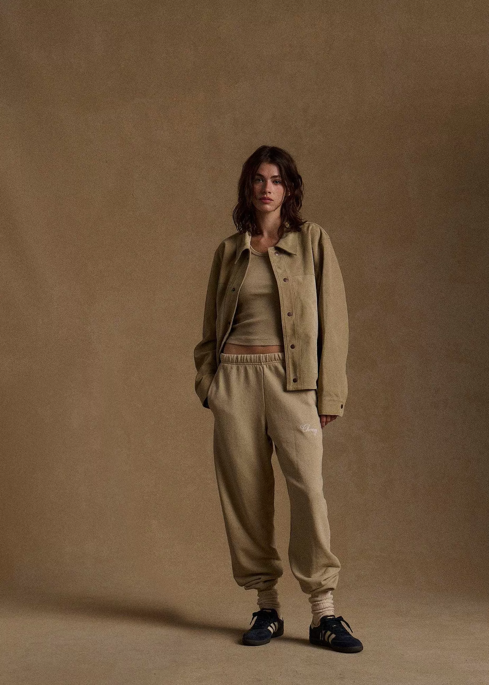 Cherry Sweatpants-American Classic Sweatpants (Tan)