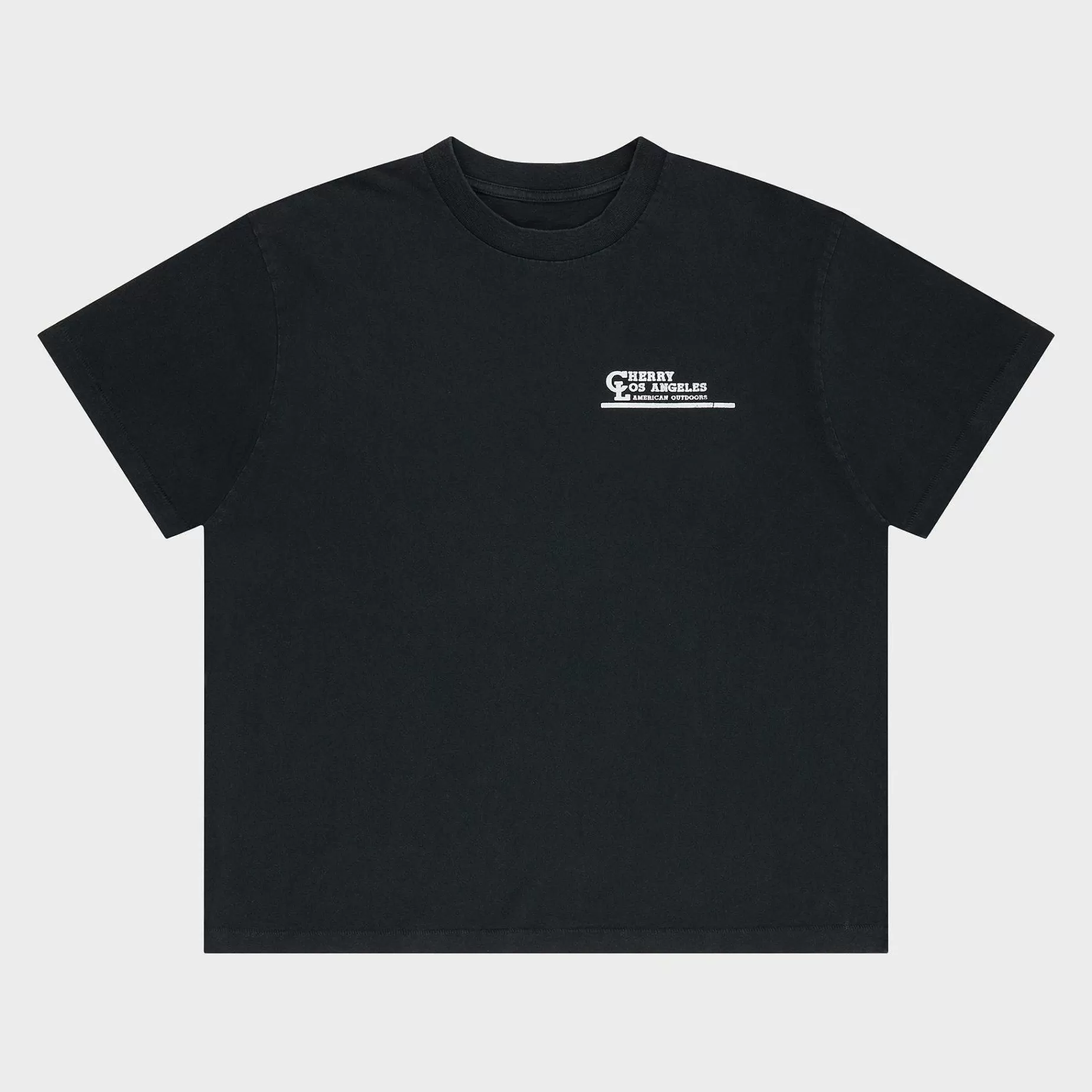 Cherry Tees & Long Sleeves-American Outdoorsman Boxy Tee (Black)