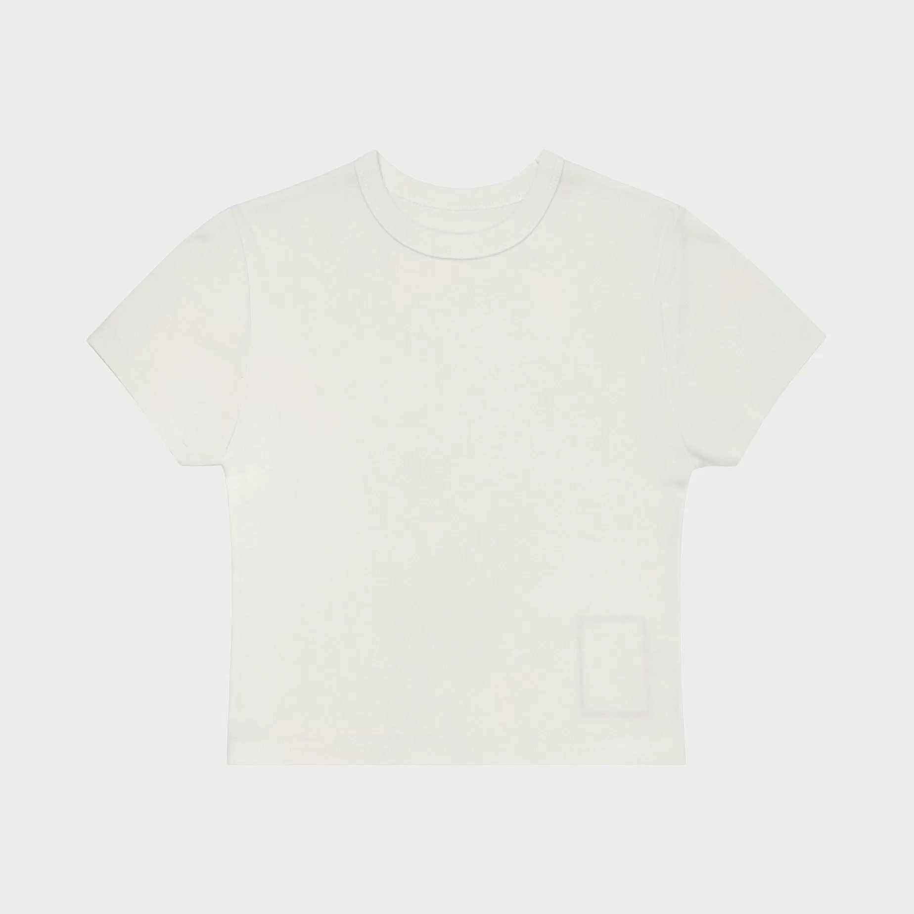 Cherry Women'S-Basic Baby Tee (White)