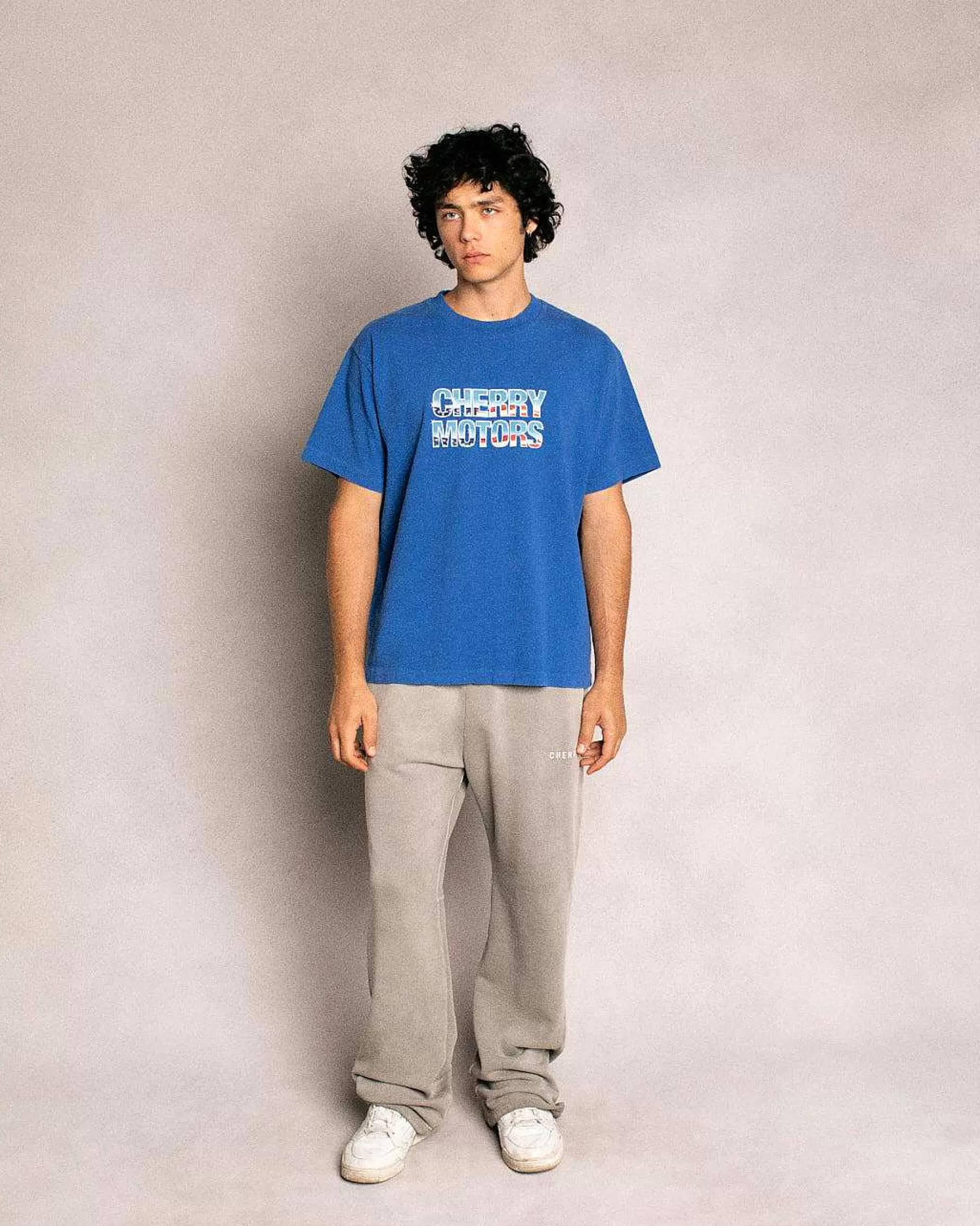 Cherry Sweatpants-Basic Logo Parachute Sweatpants (Smoke)