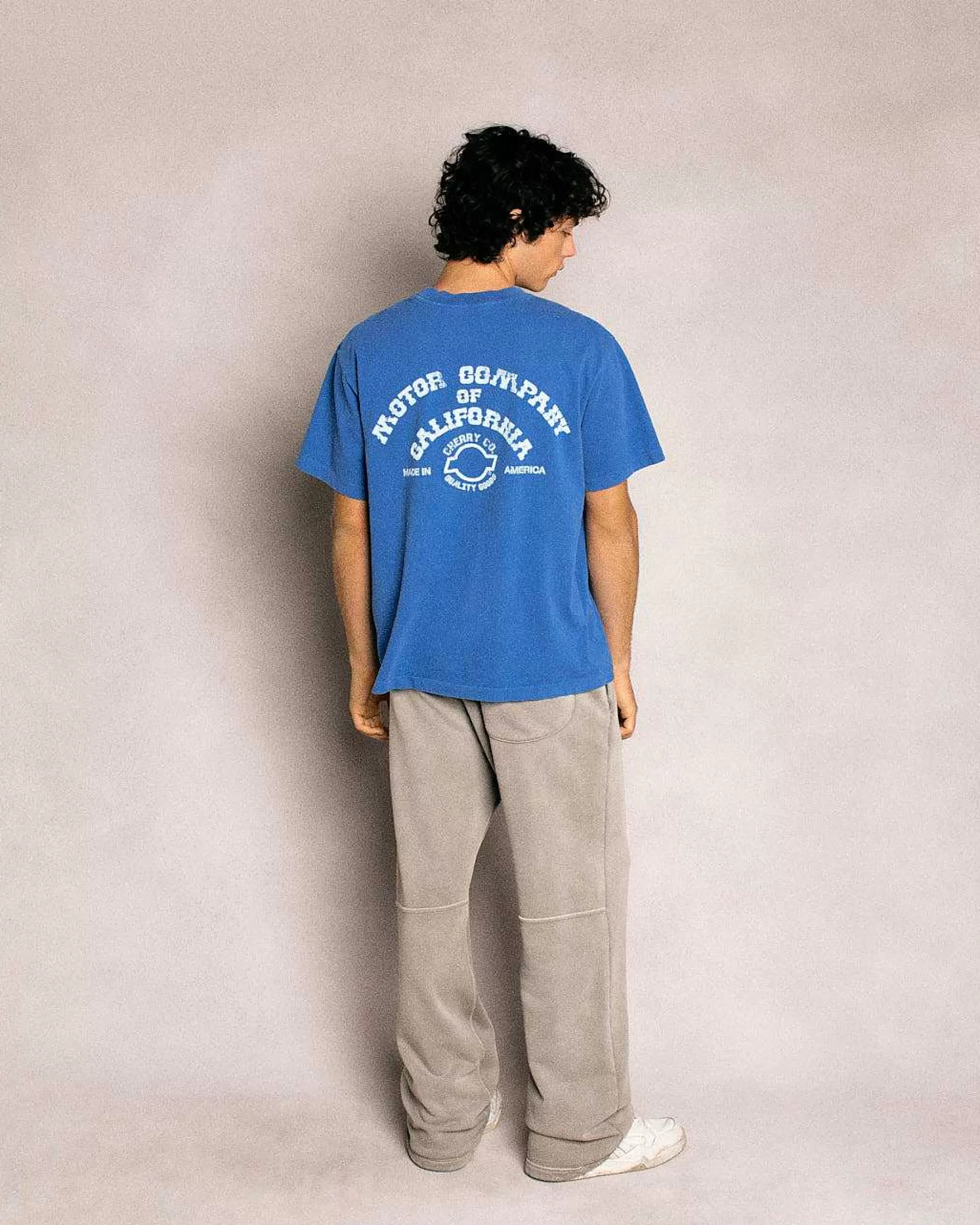 Cherry Sweatpants-Basic Logo Parachute Sweatpants (Smoke)