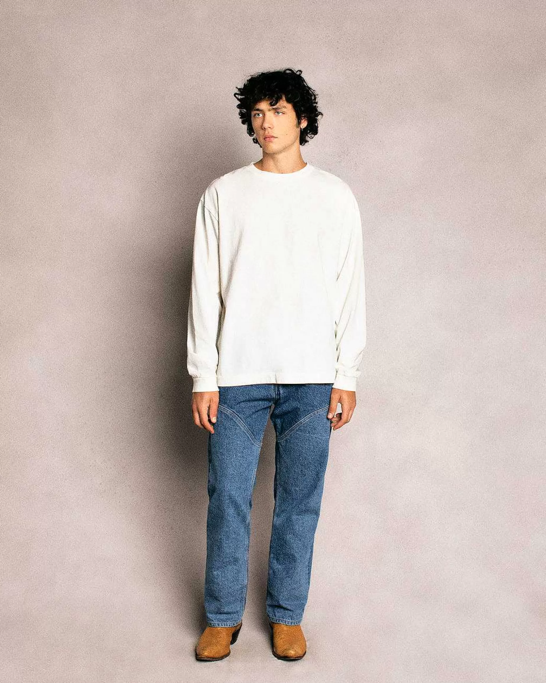 Cherry Tees & Long Sleeves-Basic L/S T-Shirt (Vintage White)