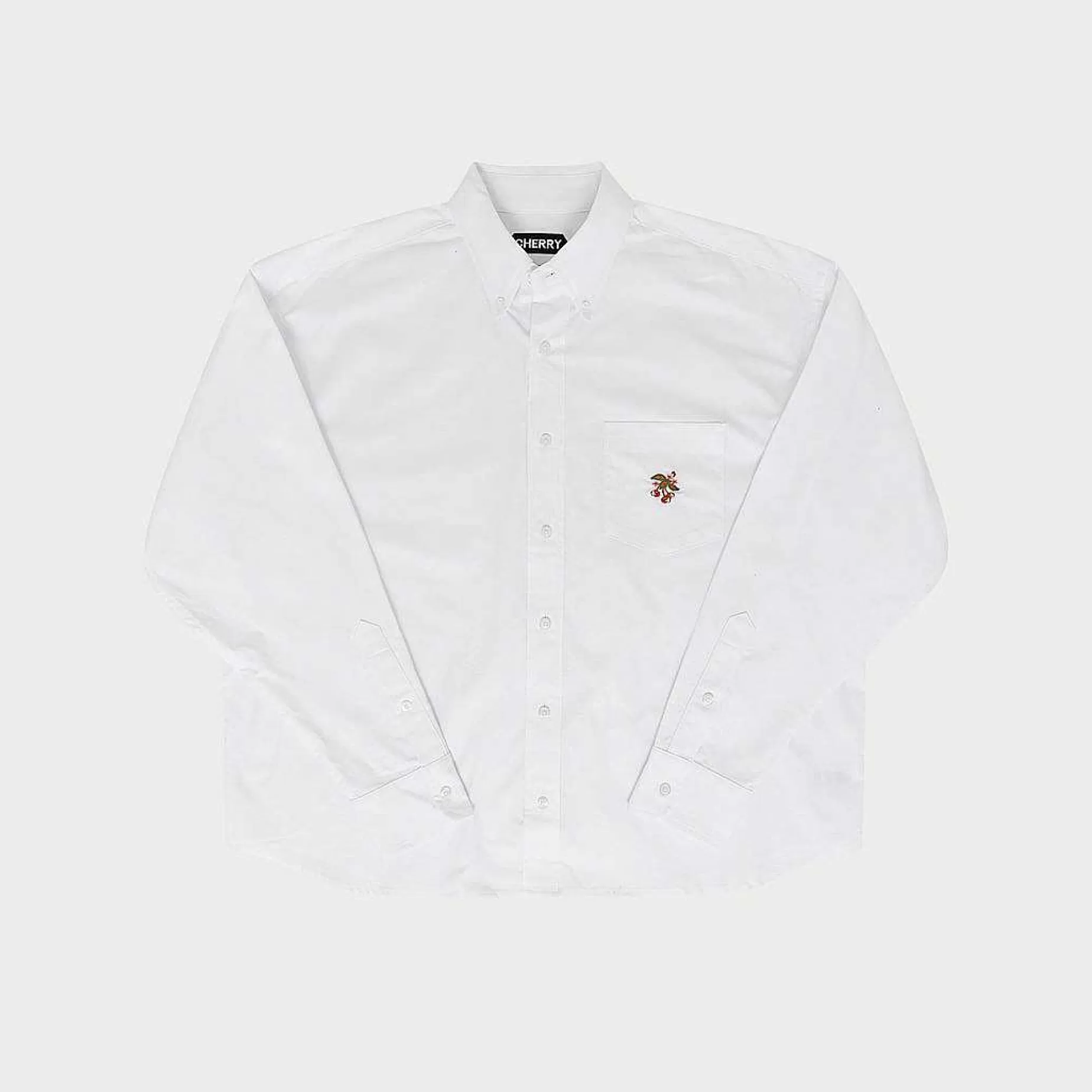 Cherry Shirting-Big Oxford Shirt (White)