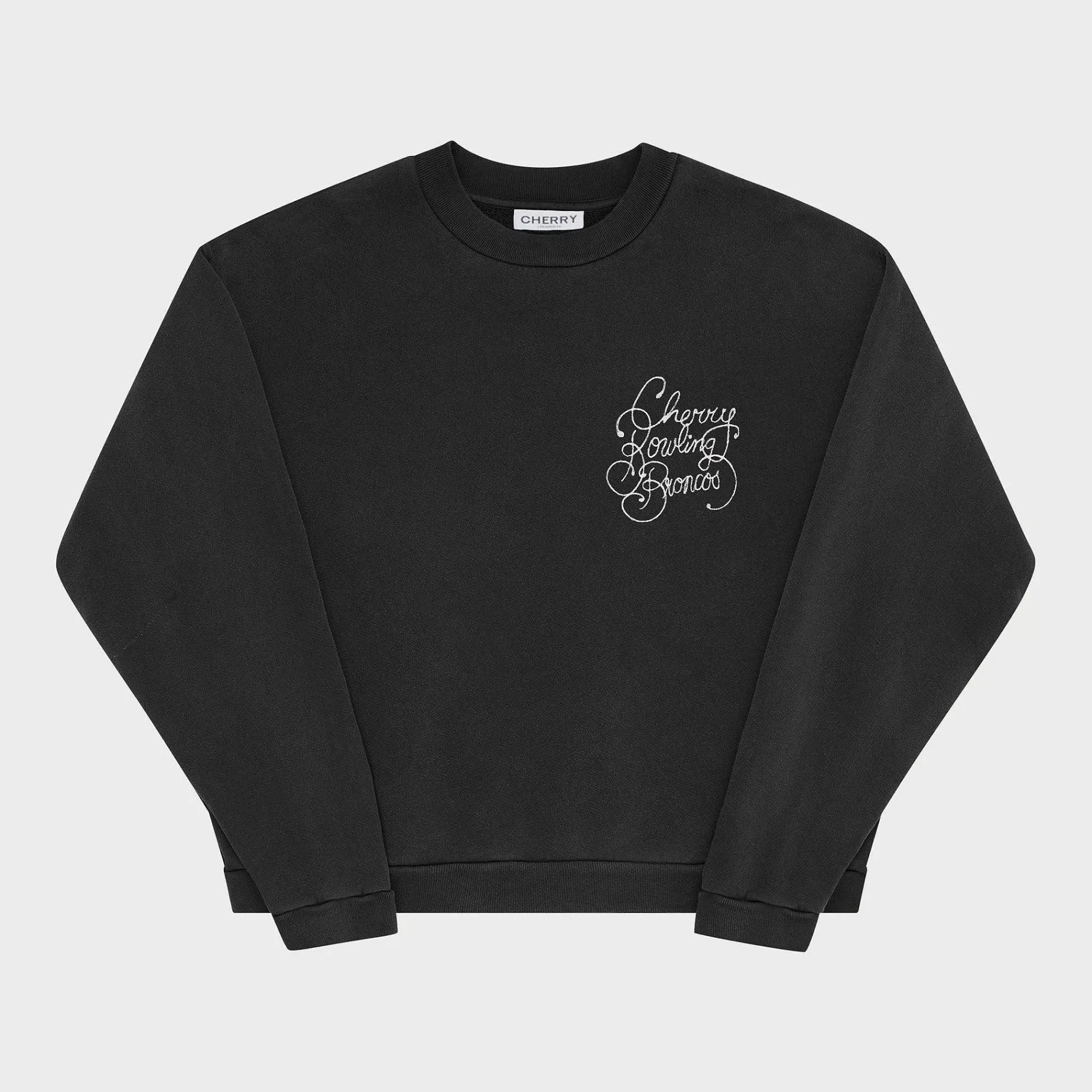 Cherry Sweatshirts-Bowling Broncos Crewneck (Black)
