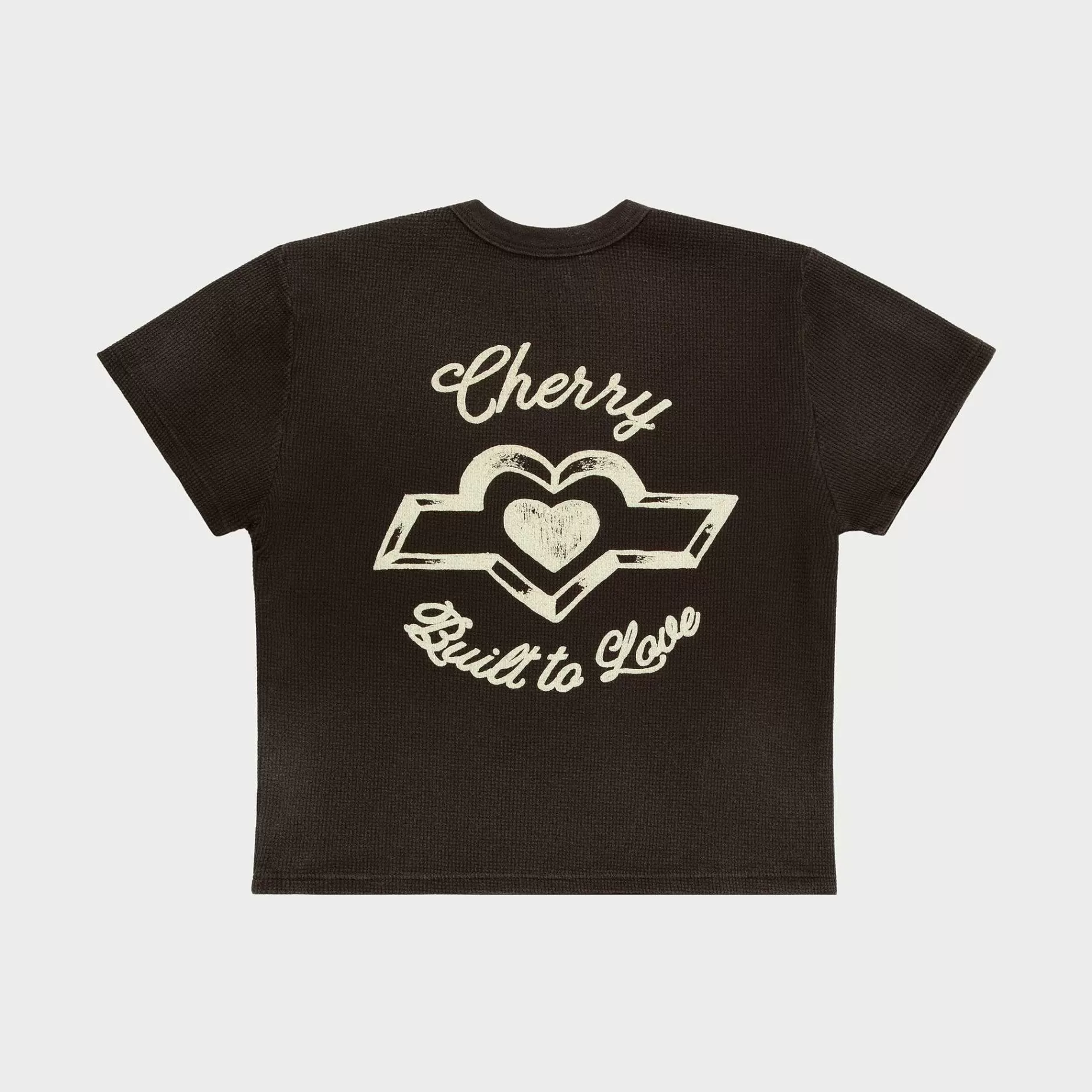 Cherry Women'S-Built To Love Thermal Baby Tee (Espresso)