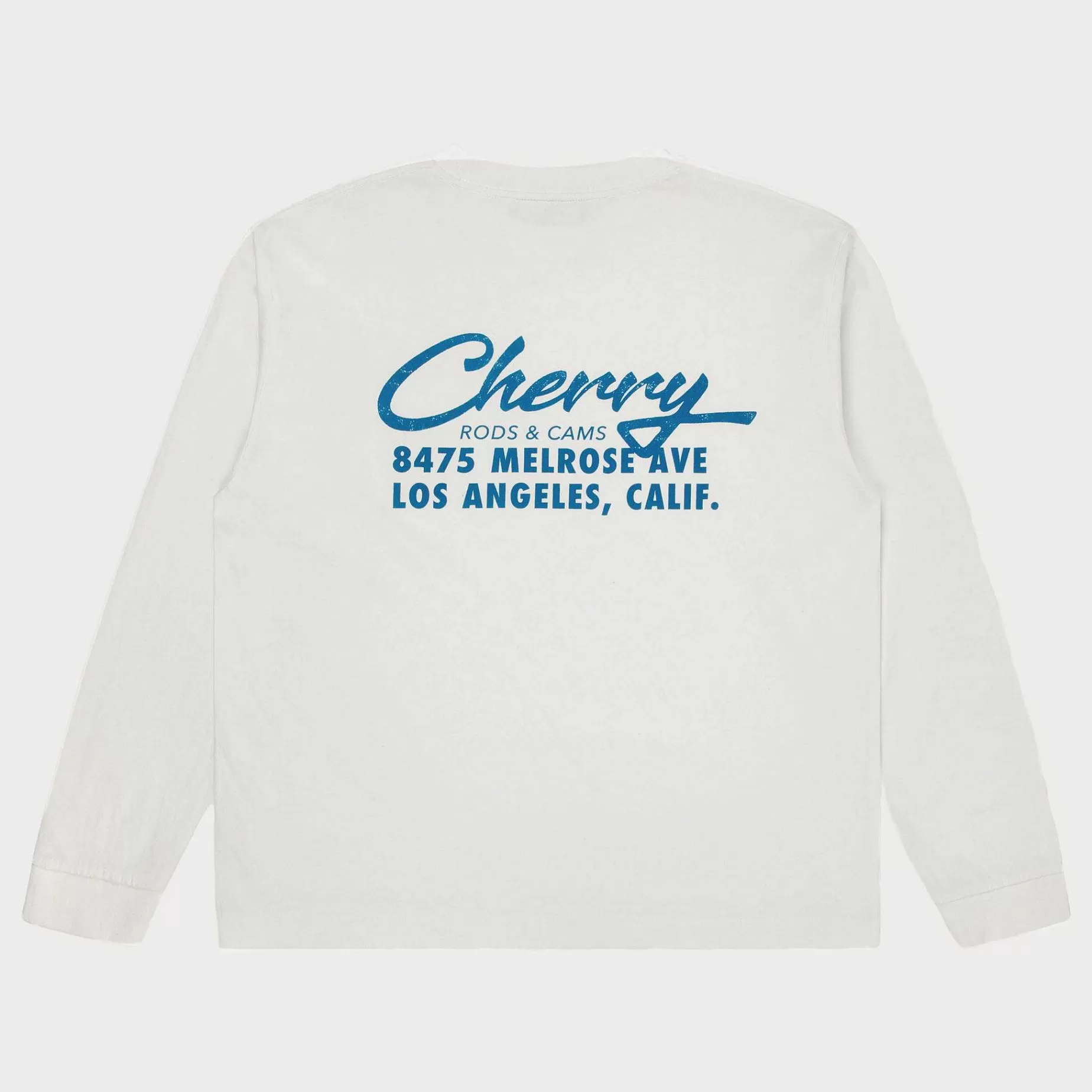 Cherry Tees & Long Sleeves- Cams Pocket L/S T-Shirt (Vintage White)