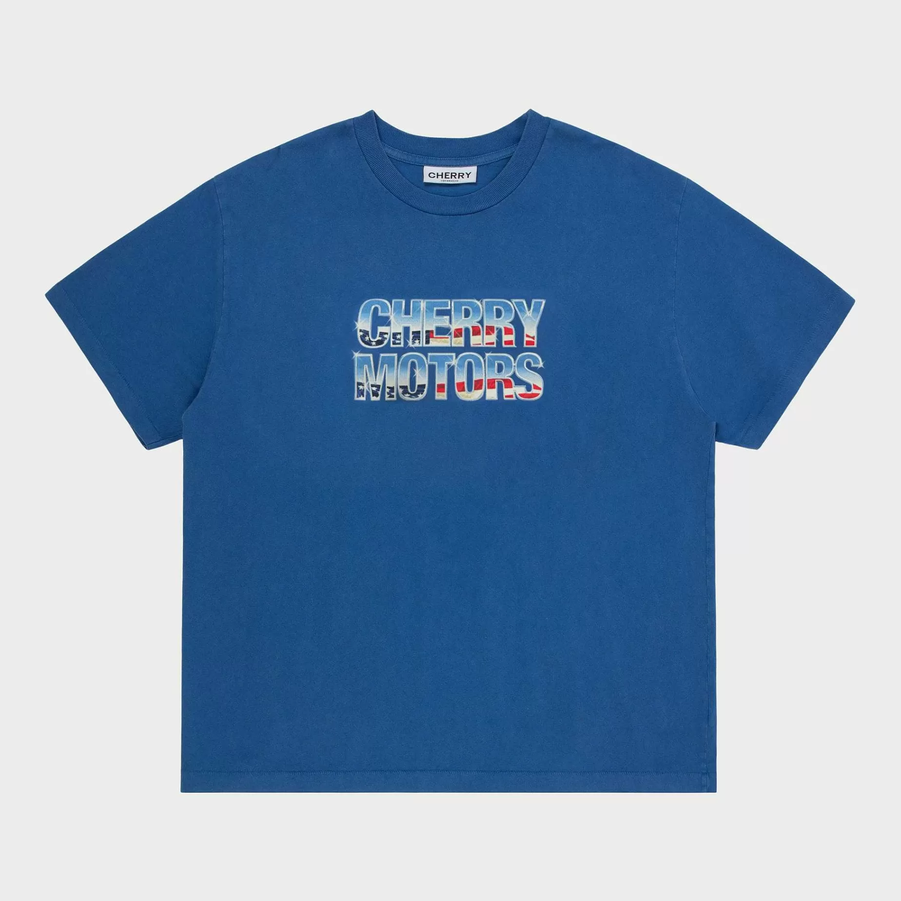 Cherry Tees & Long Sleeves- Motors Boxy Tee (Royal)
