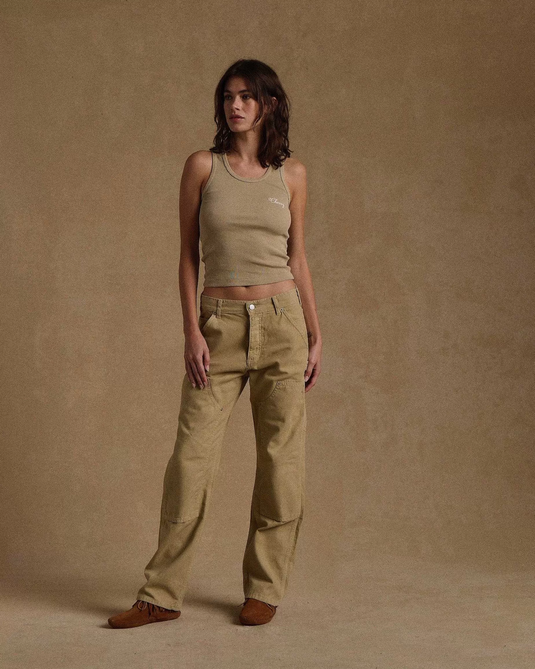 Cherry Pants-Classic Canvas Double Knee (Tan)