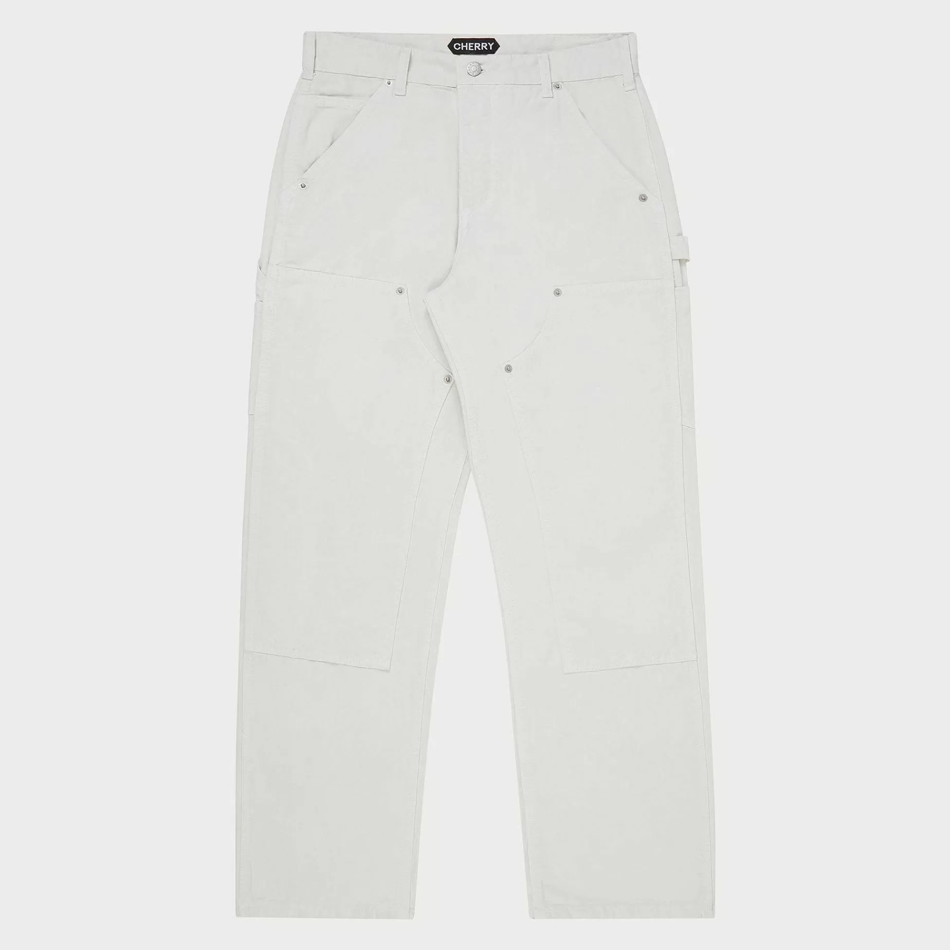 Cherry Pants-Classic Canvas Double Knee (White)