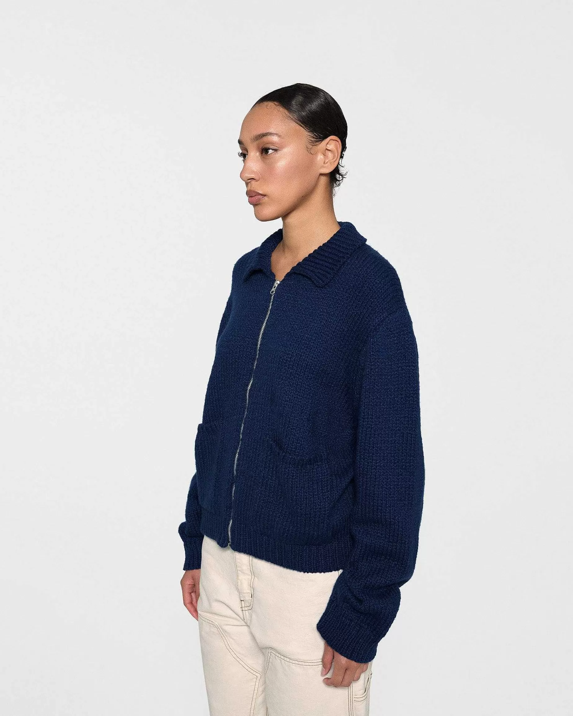 Cherry Jackets-Cotton Knit Club Jacket (Royal Blue)