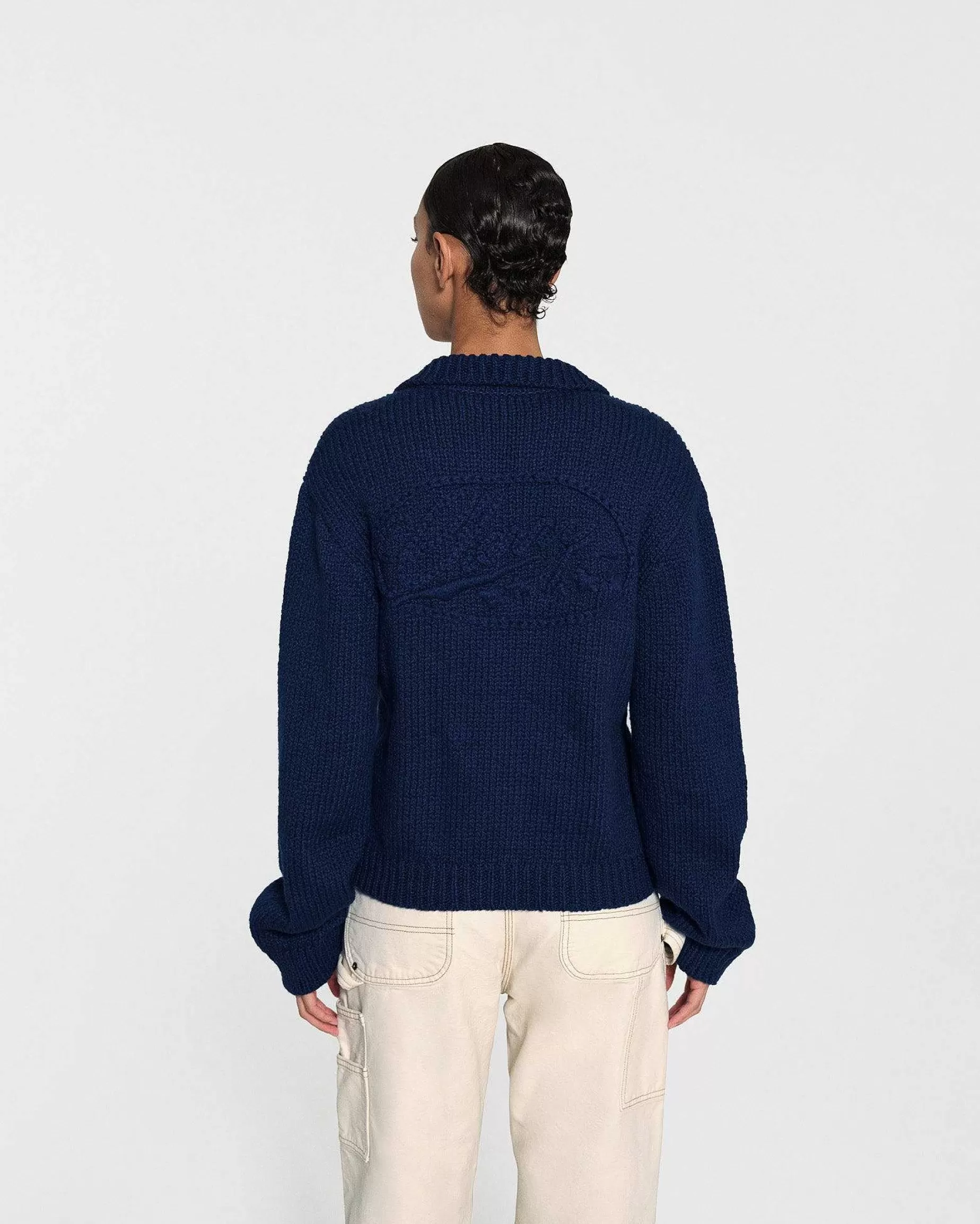 Cherry Jackets-Cotton Knit Club Jacket (Royal Blue)