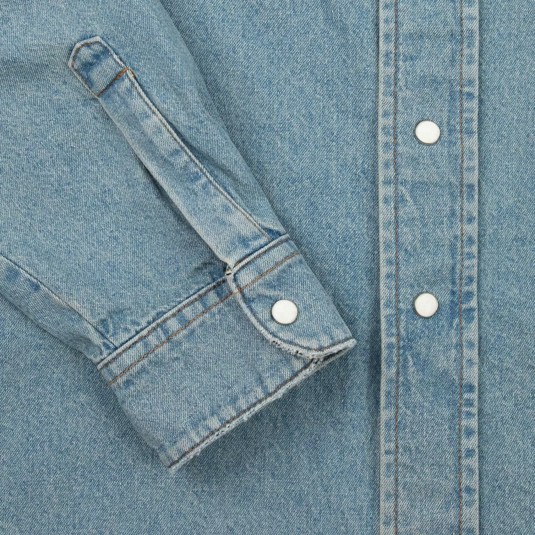 Cherry Shirting-Denim Overshirt (Indigo)