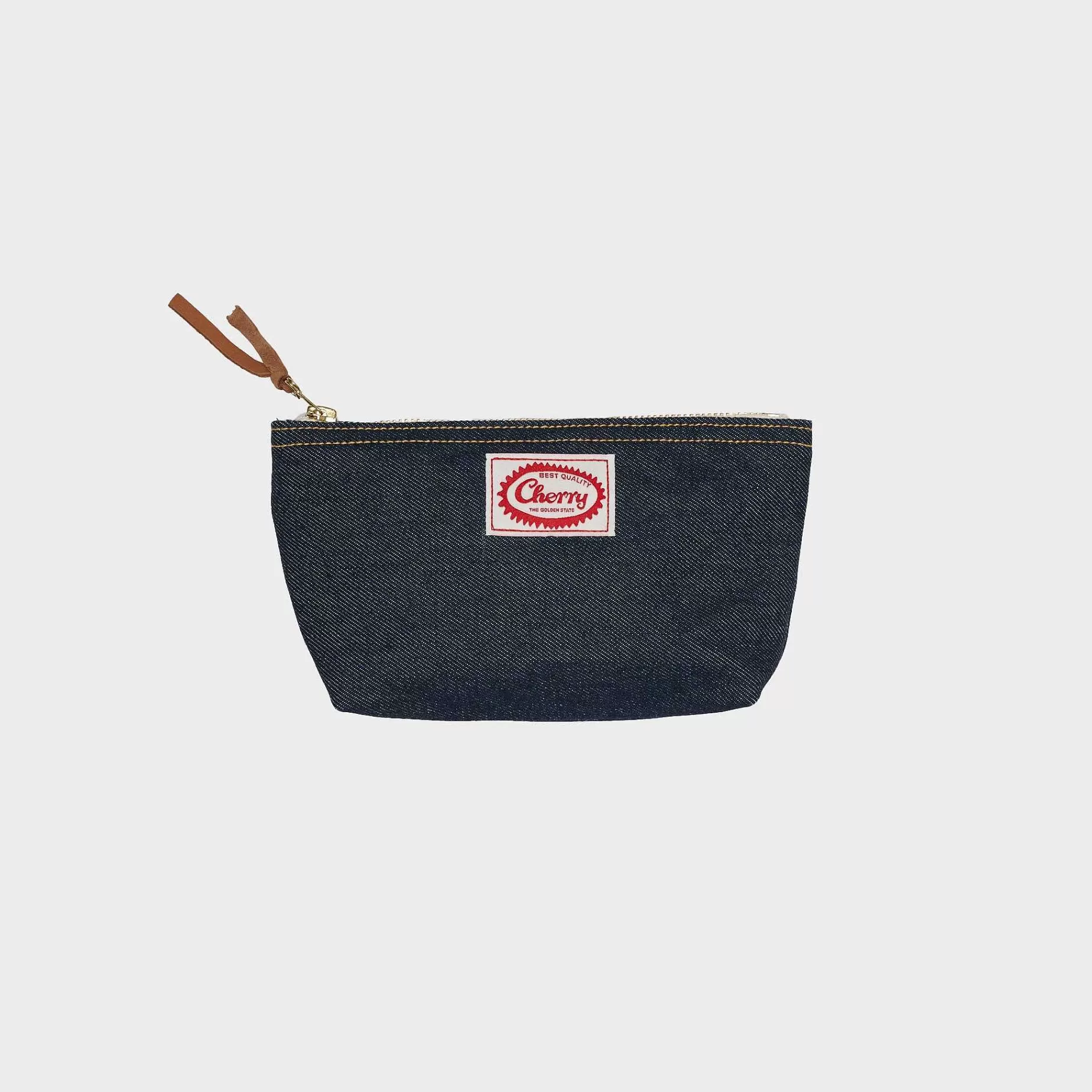 Cherry Accessories-Denim Pouch