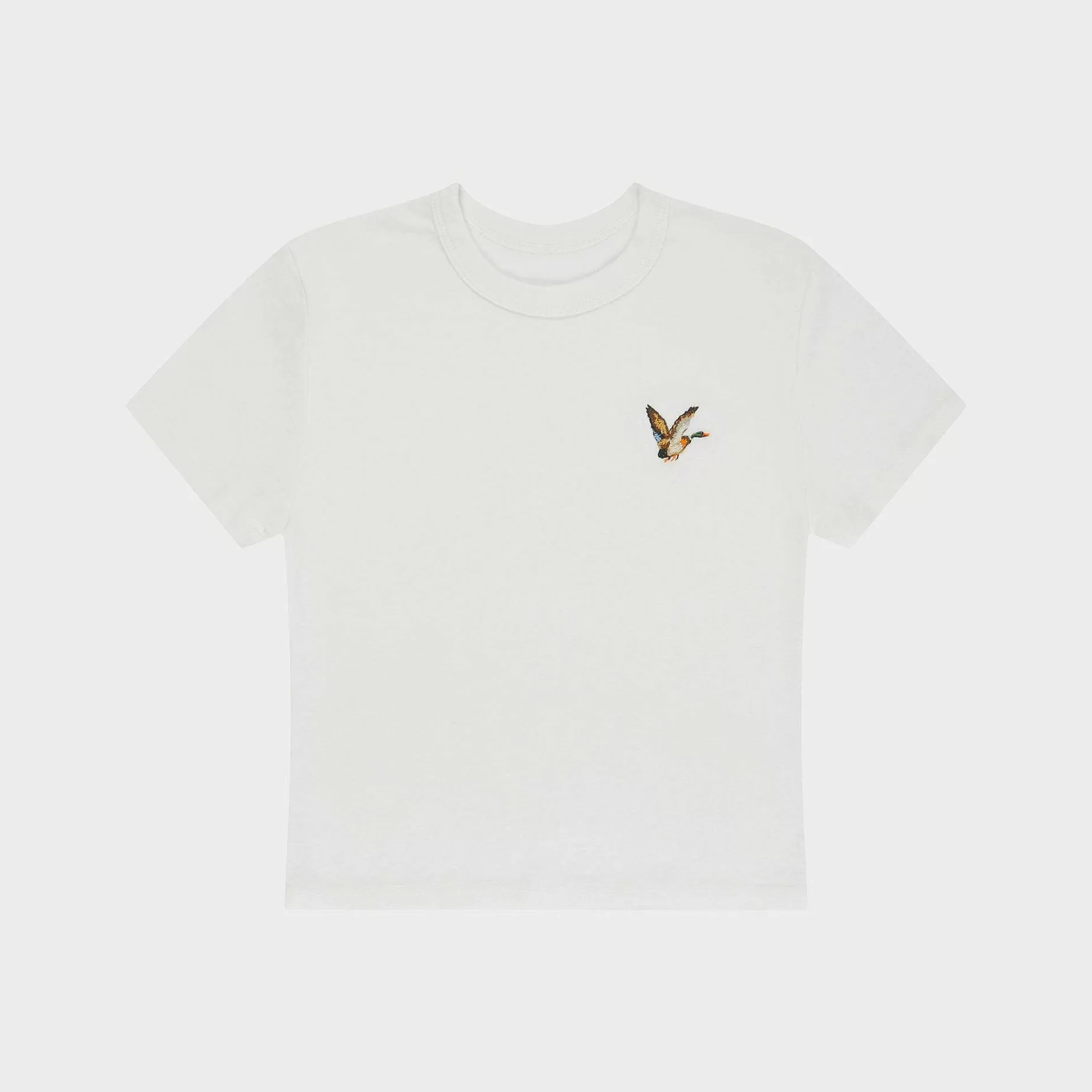 Cherry Women'S-Duck Baby Tee (White)