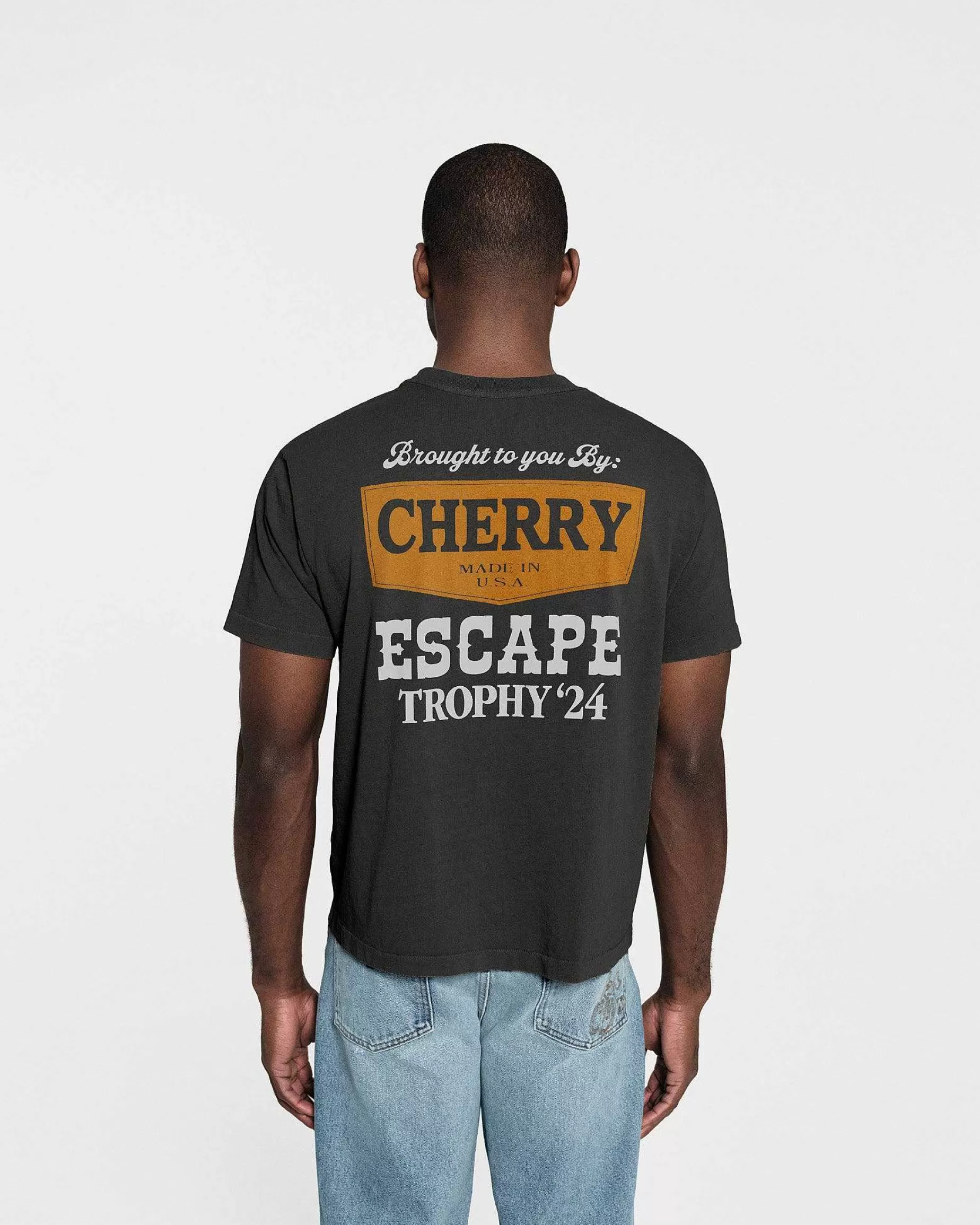 Cherry Tees & Long Sleeves-Escape Boxy Tee (Ash)