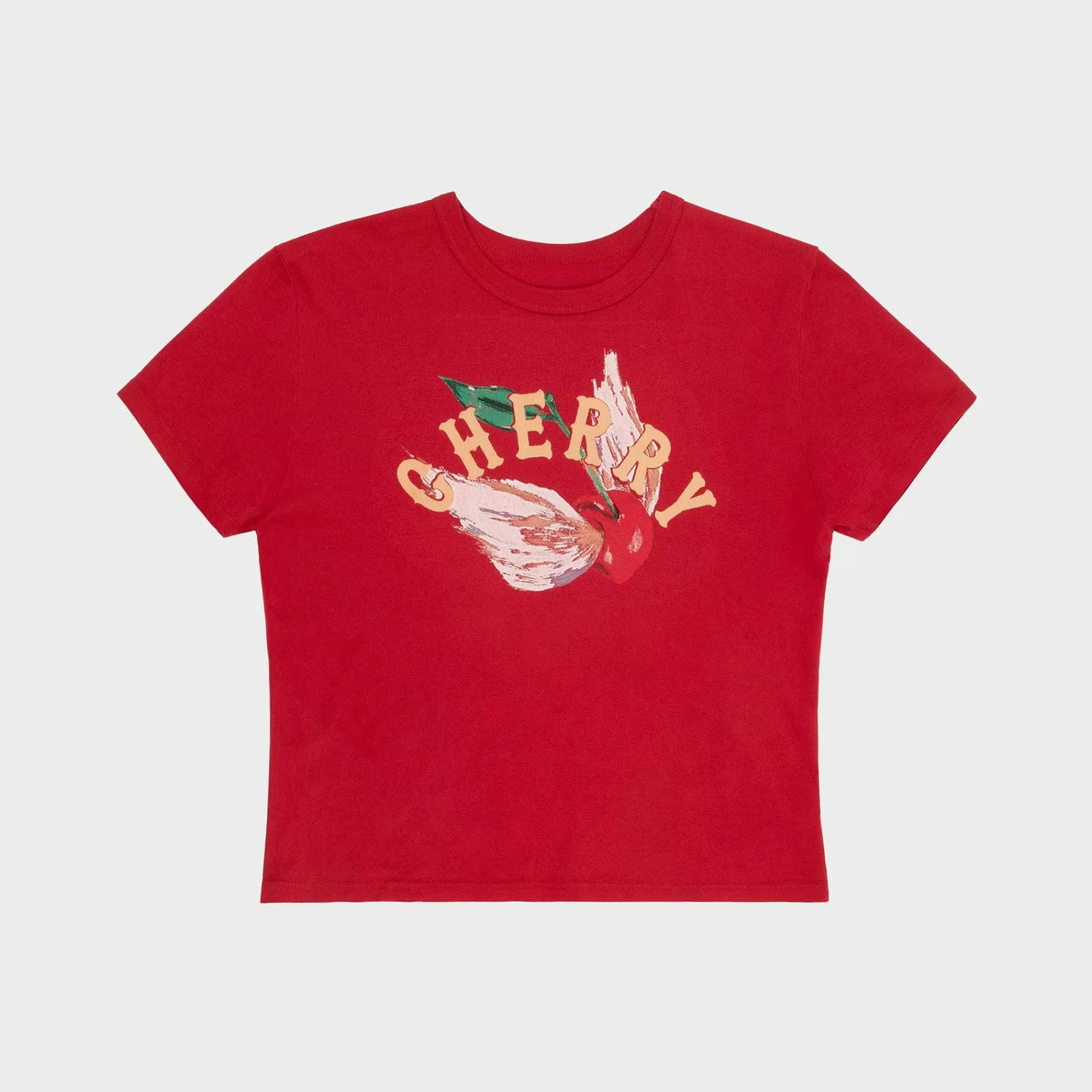 Cherry Women'S-Flying Baby Tee (Vintage Red)