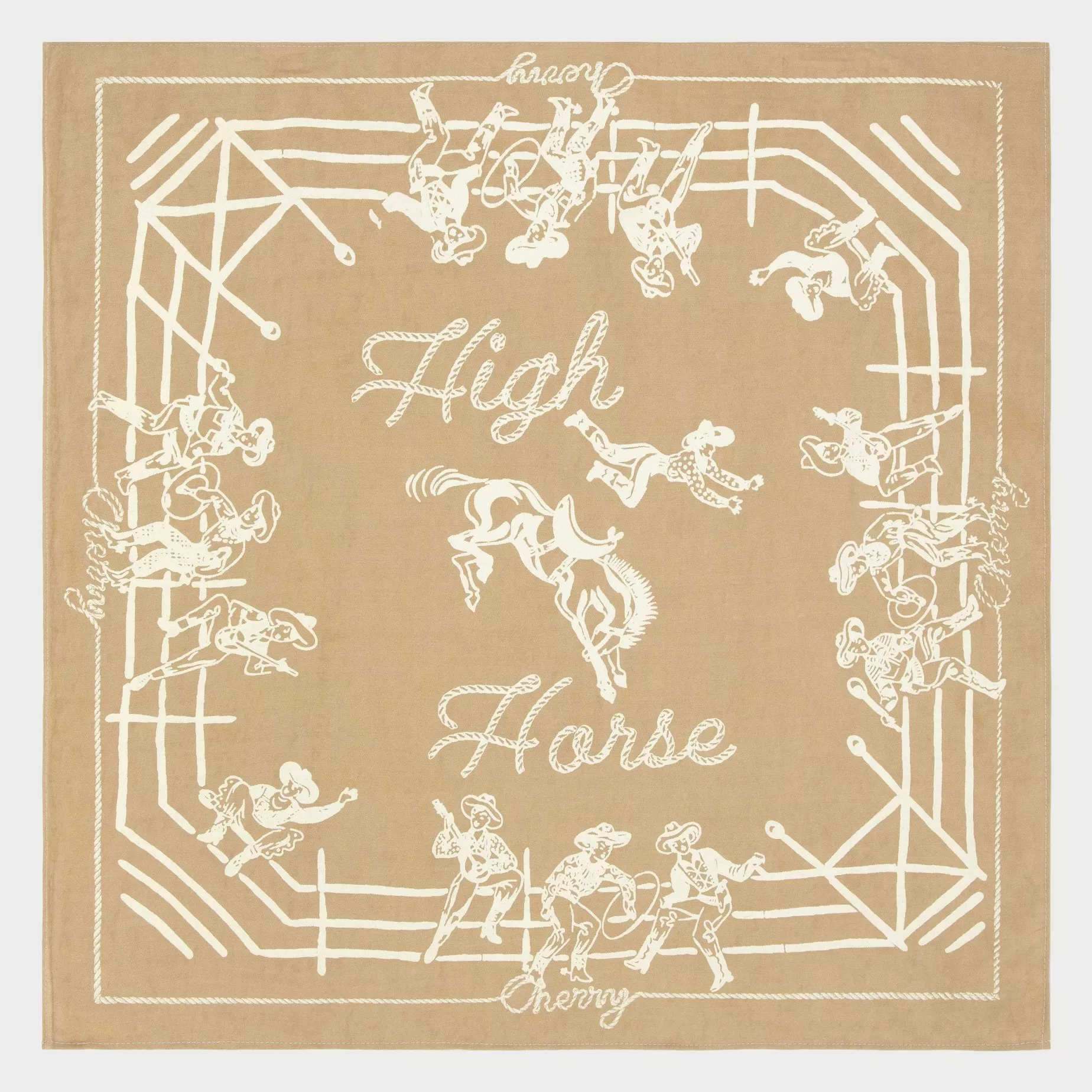 Cherry Accessories-High Horse Bandana (Tan)