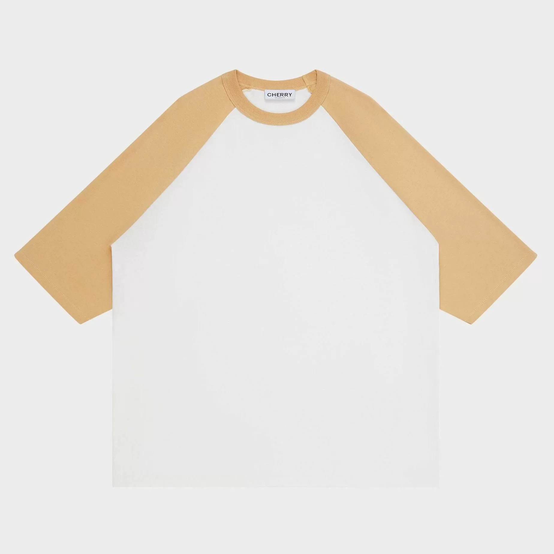 Cherry Tees & Long Sleeves-Hollywood Mile Baseball Tee (Camel)