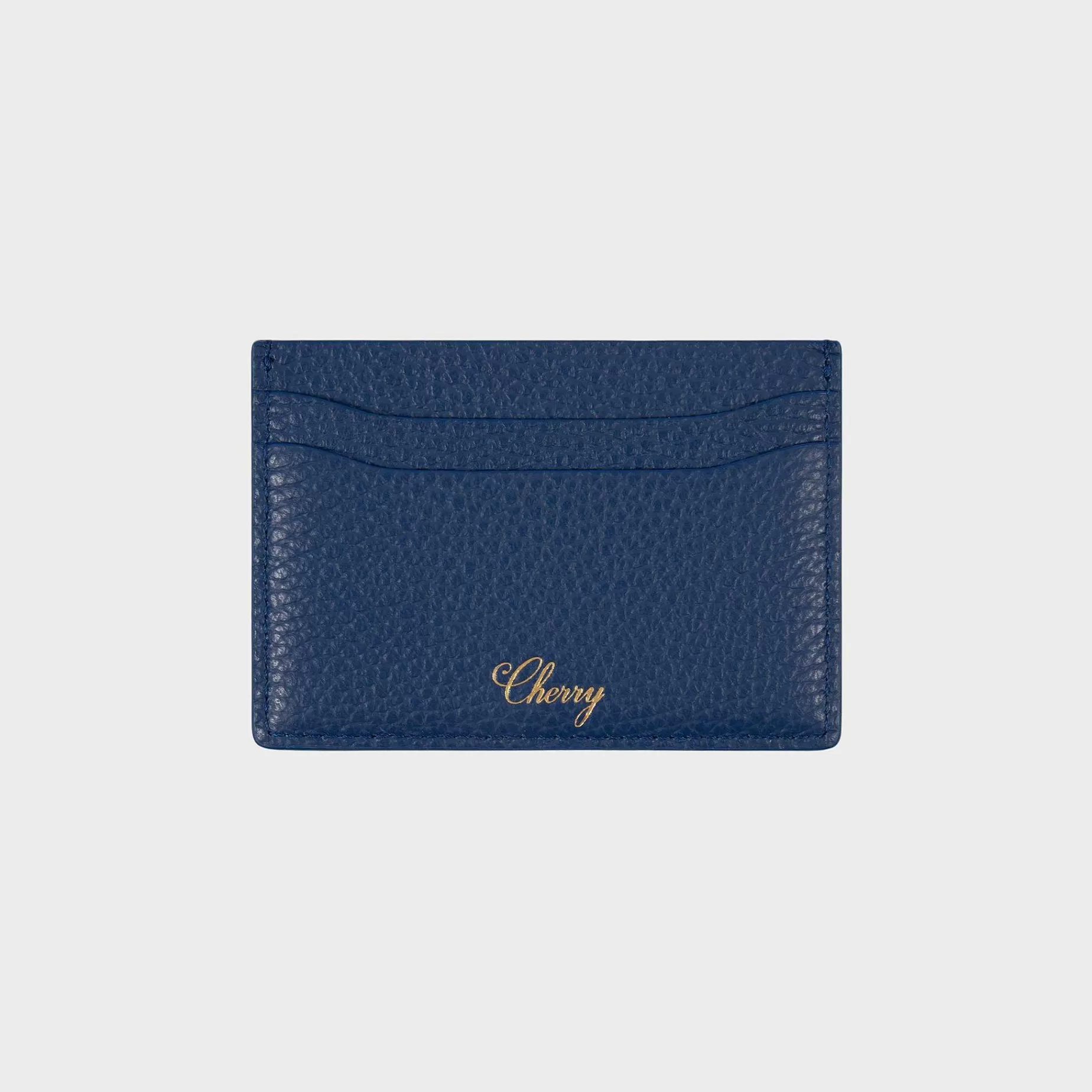 Cherry Accessories-Leather Card Holder (Blue)