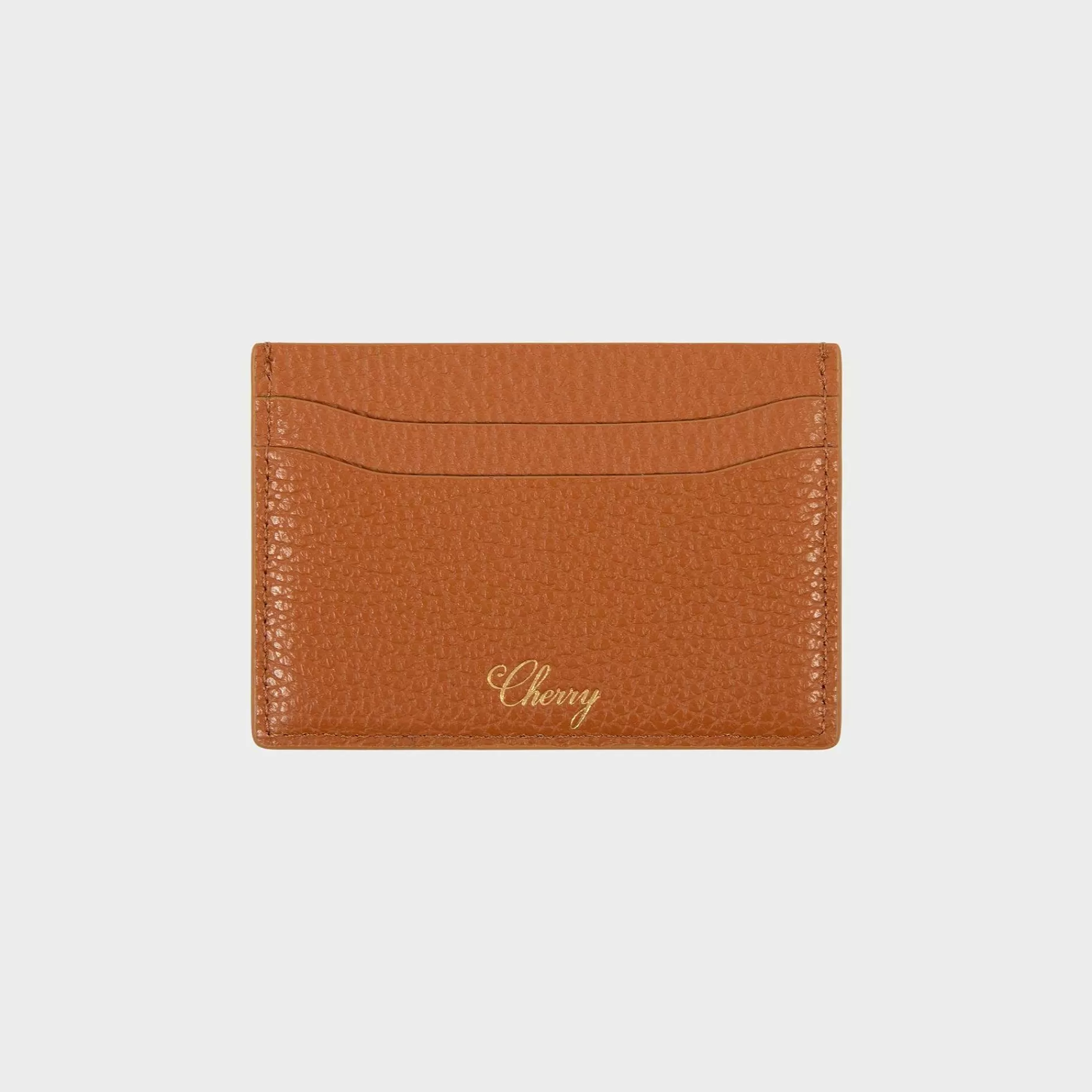 Cherry Accessories-Leather Card Holder (Saddle Brown)