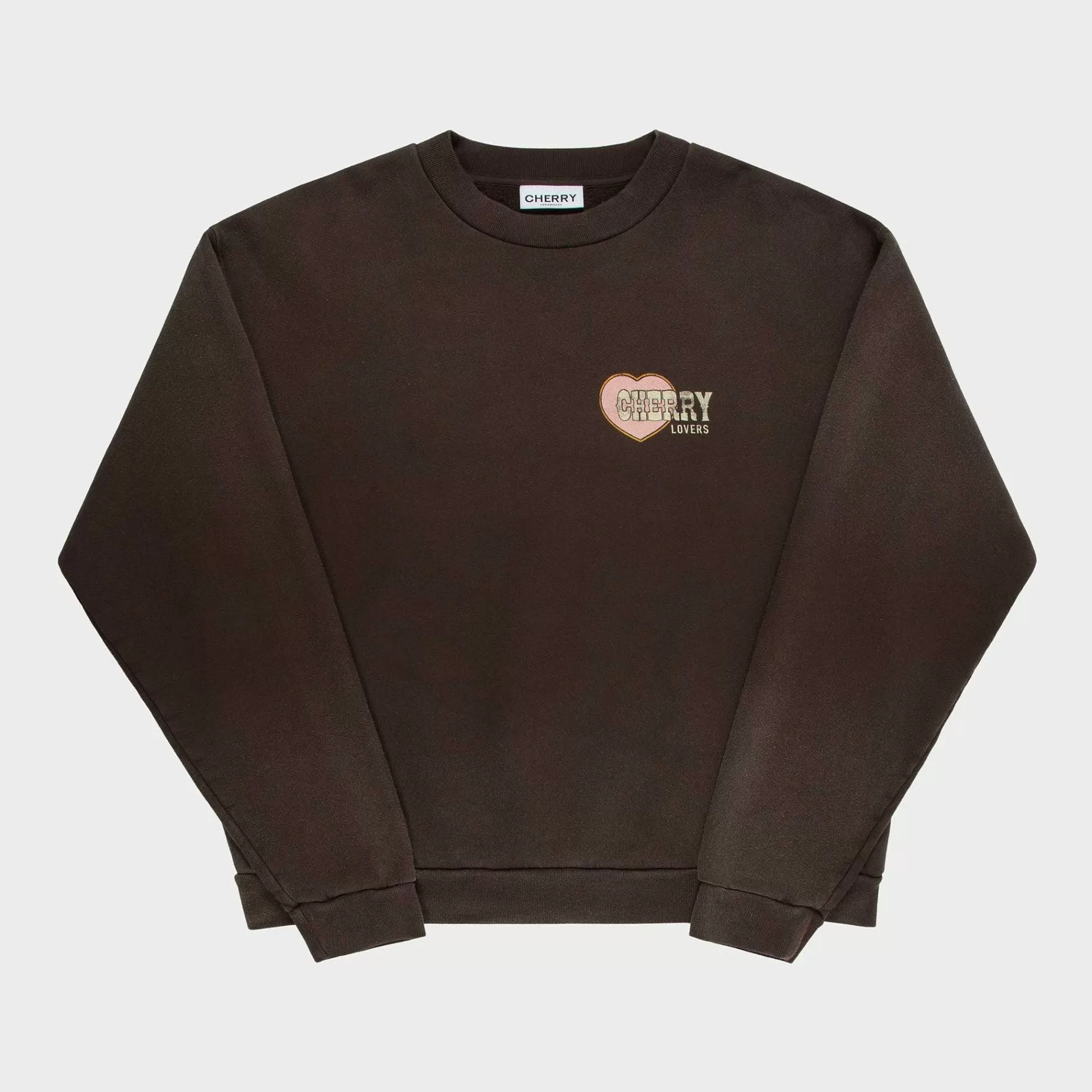 Cherry Sweatshirts-Lovers Crewneck (Espresso)