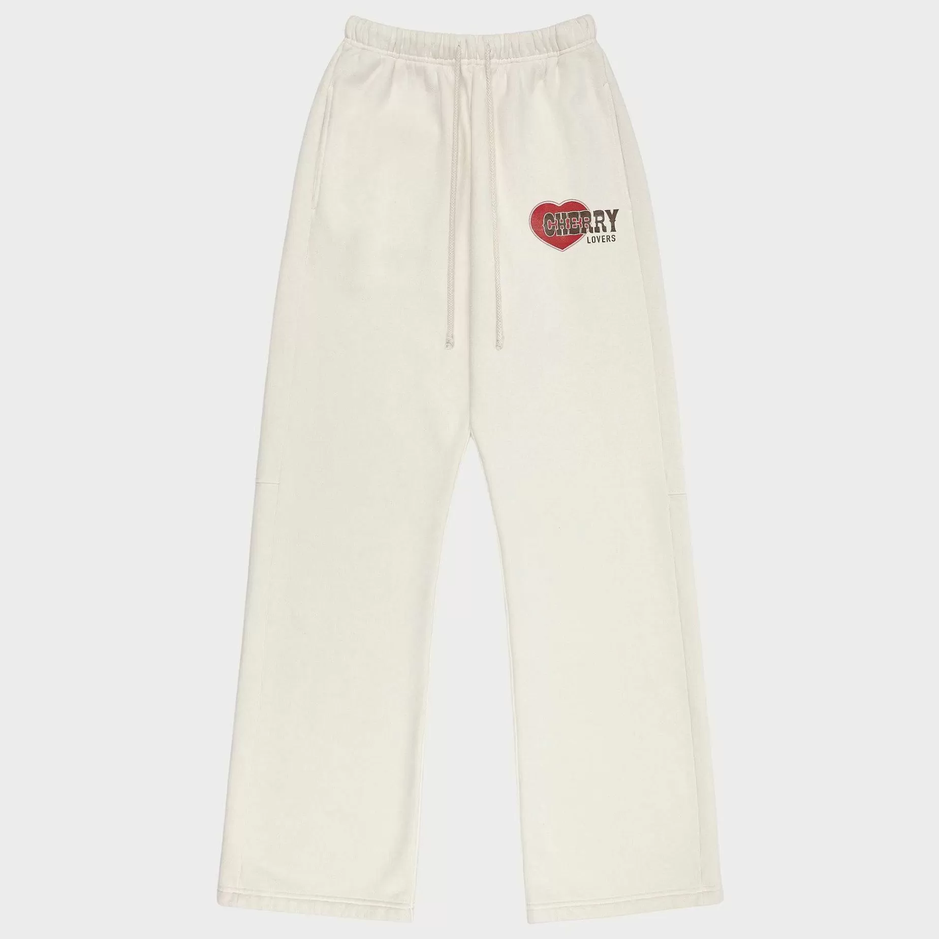 Cherry Sweatpants-Lovers Parachute Sweatpant (Cream)
