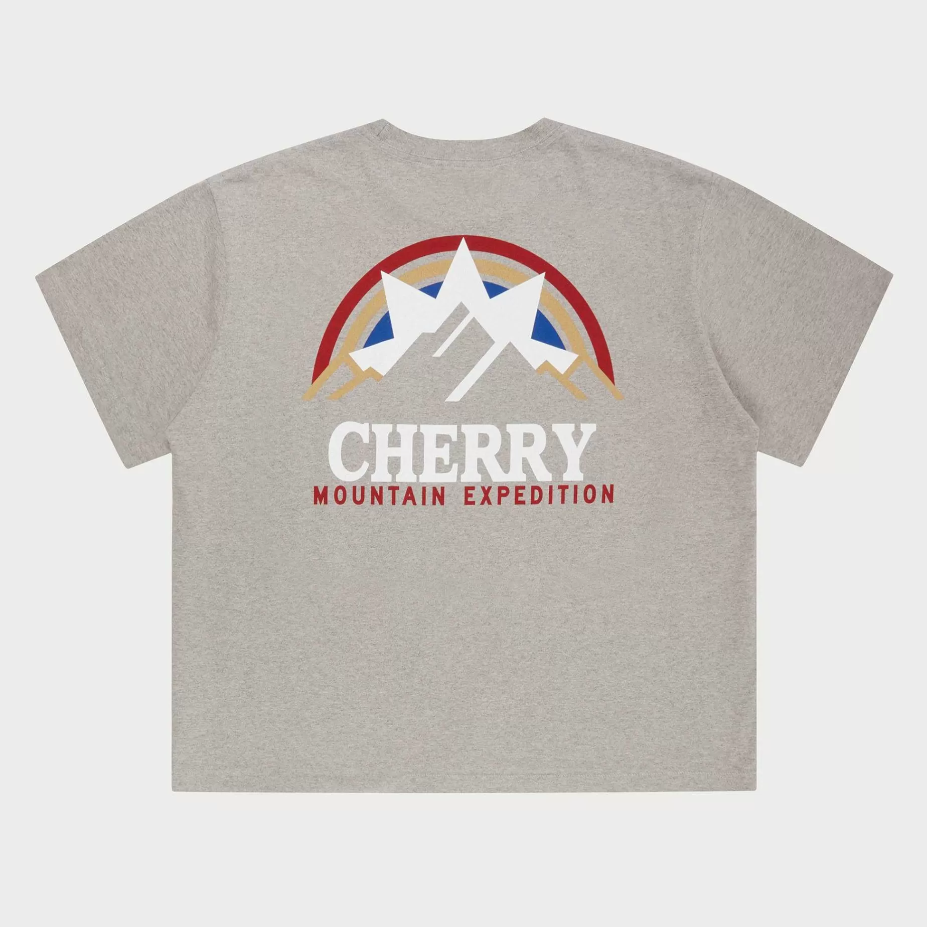 Cherry Tees & Long Sleeves-Mountain Expedition Boxy Pocket Tee (Heather Grey)