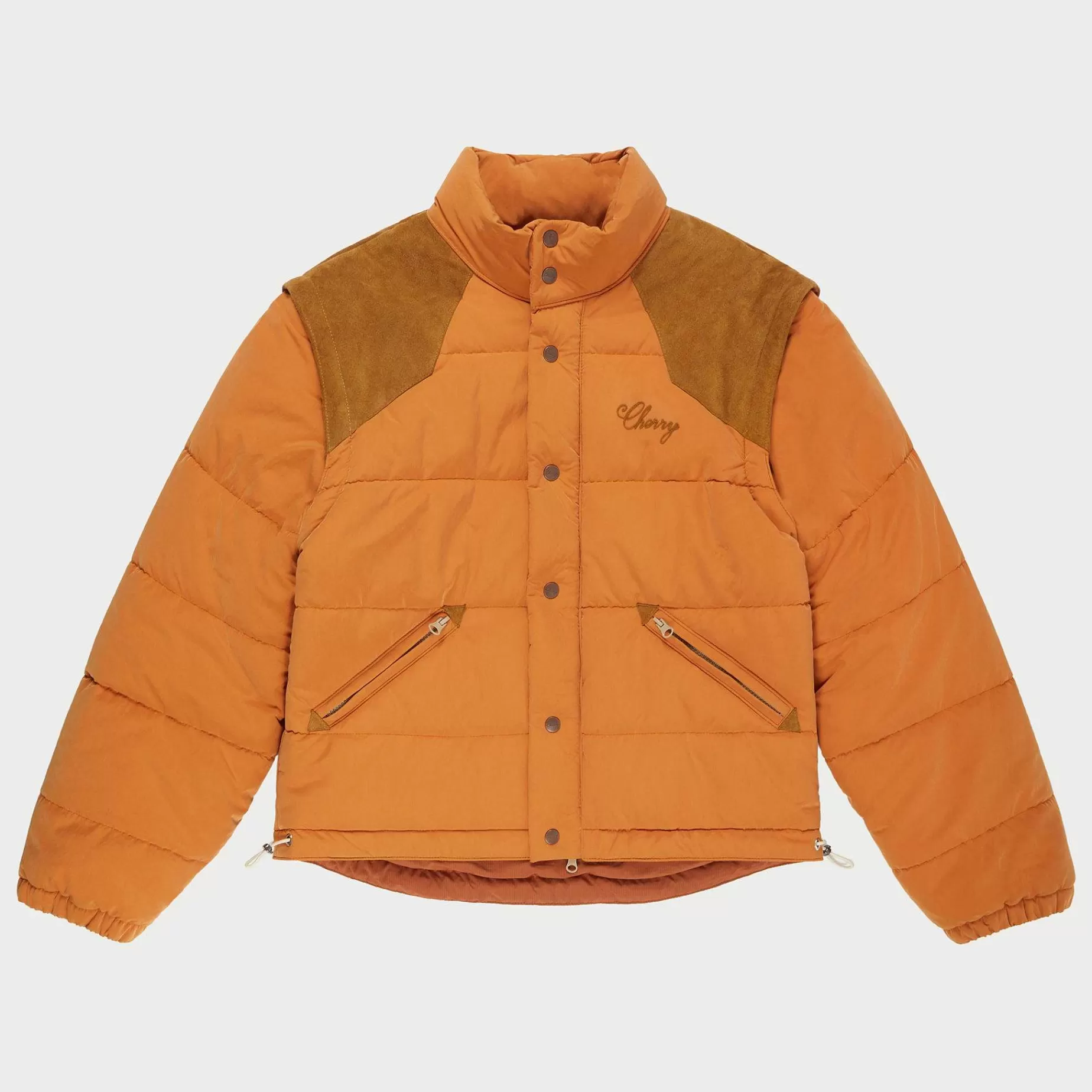 Cherry Jackets-Mountain Puffer Jacket (Orange)