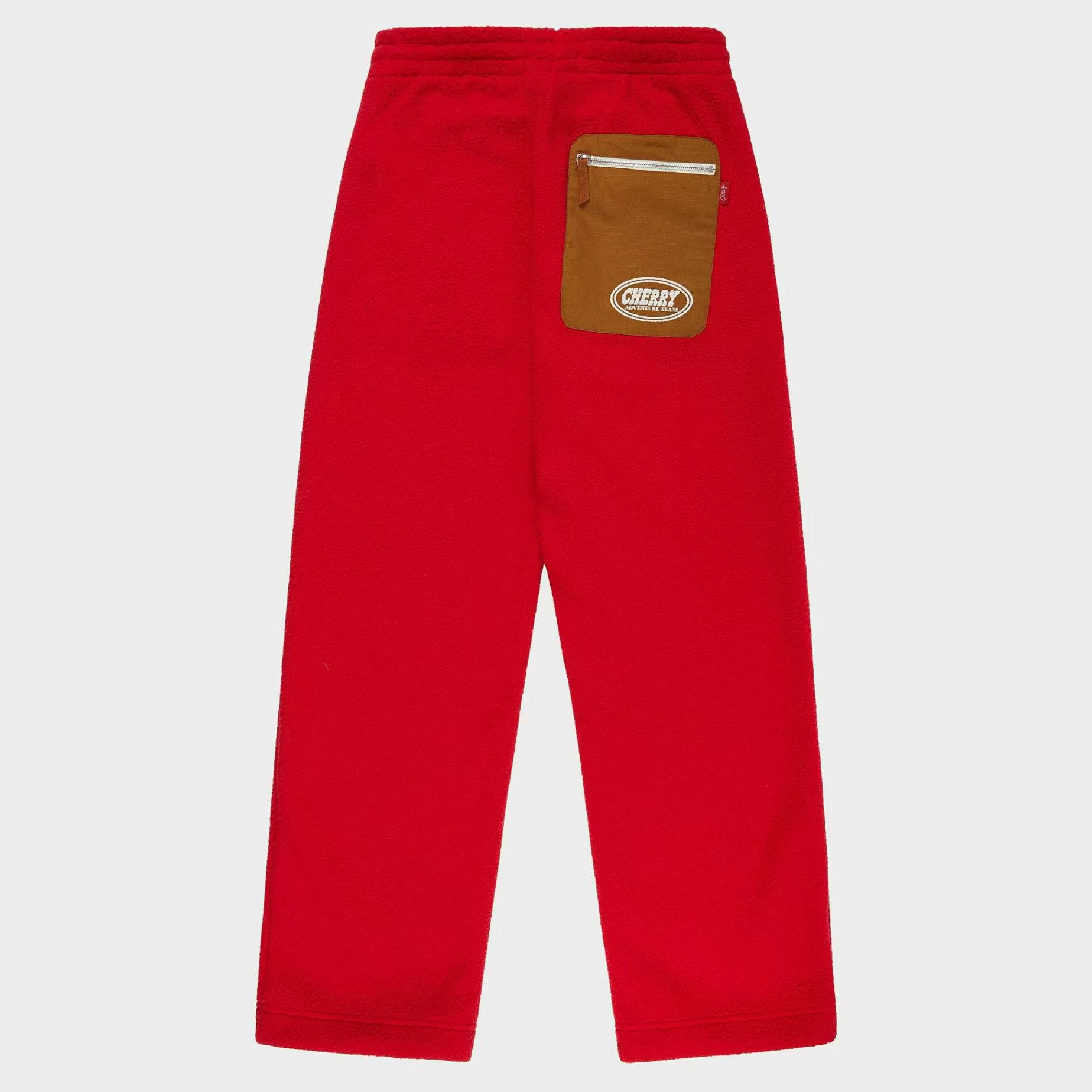 Cherry Sweatpants-Mountain Sherpa Pants (Red)