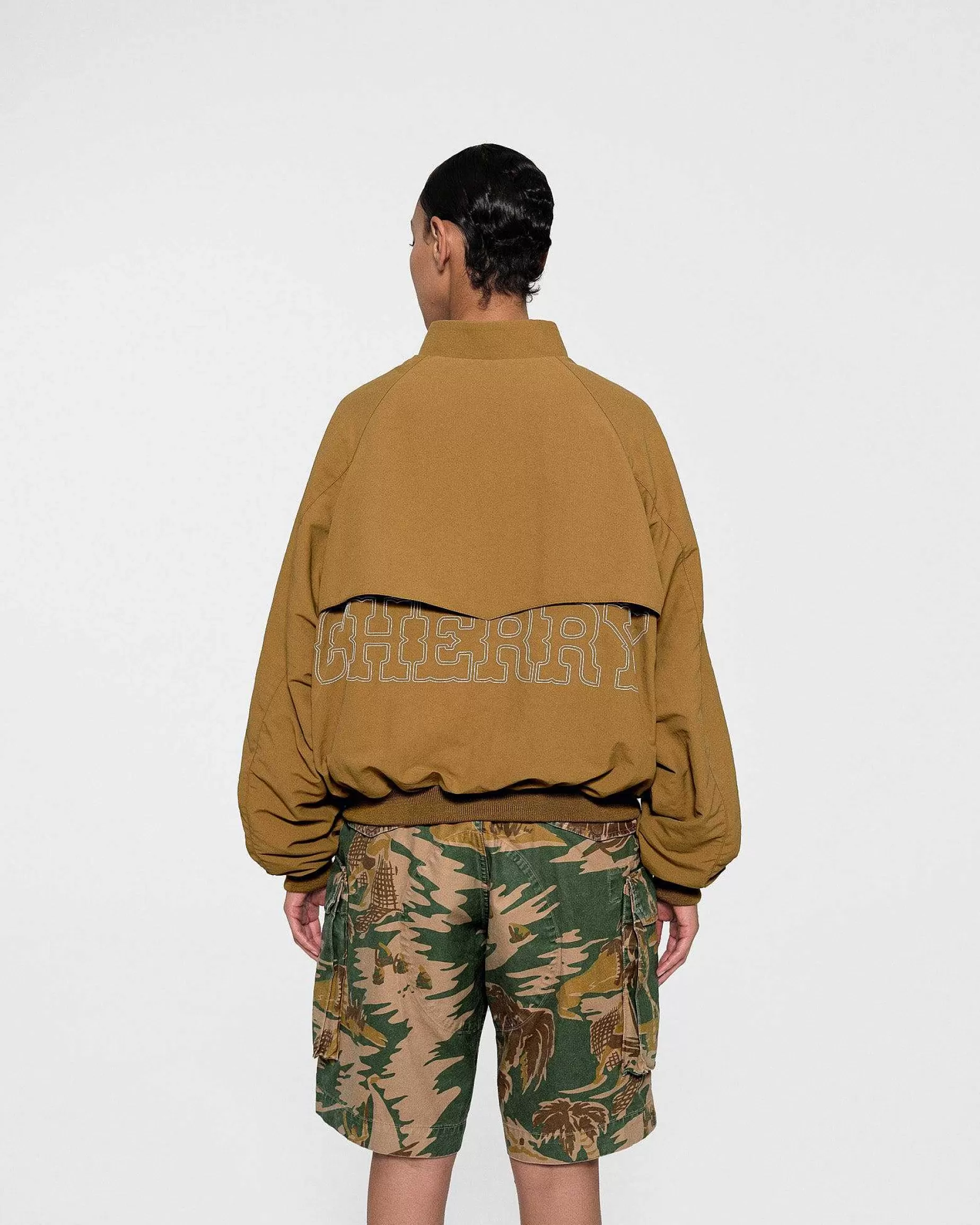 Cherry Jackets-Nylon Championship Jacket (Camel)