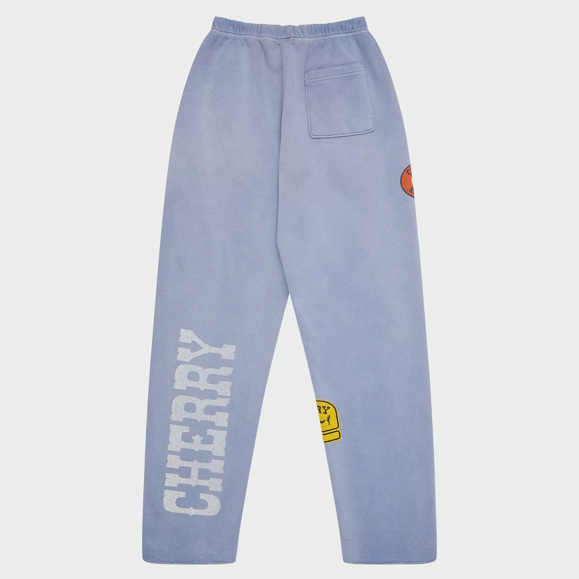 Cherry Sweatpants-Off Road Raw Edge Sweatpants (Dusty Blue)