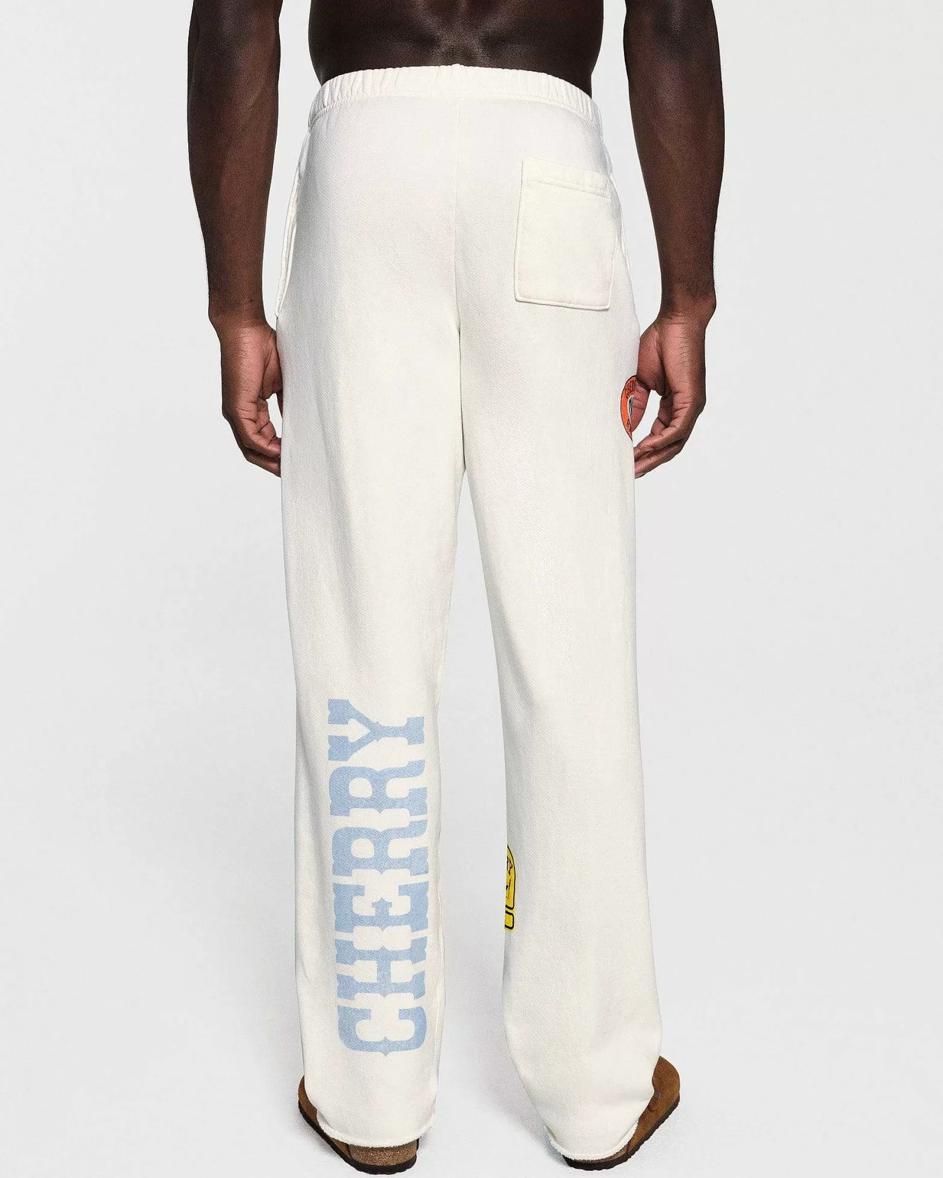 Cherry Sweatpants-Off Road Raw Edge Sweatpants (Vintage White)