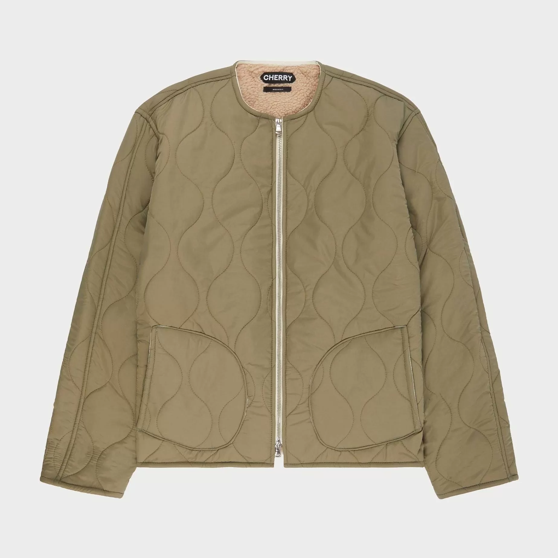 Cherry Jackets-Quilted Shell Jacket (Green)