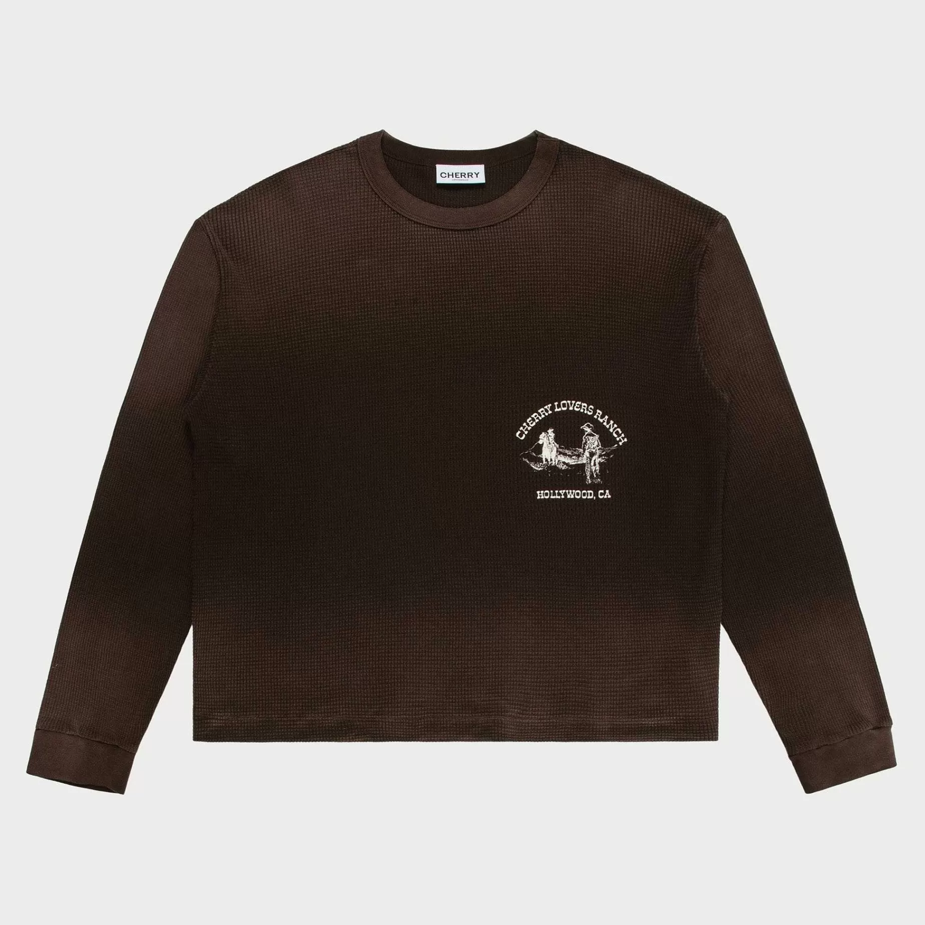 Cherry Tees & Long Sleeves-Ranch Thermal Shirt (Espresso)