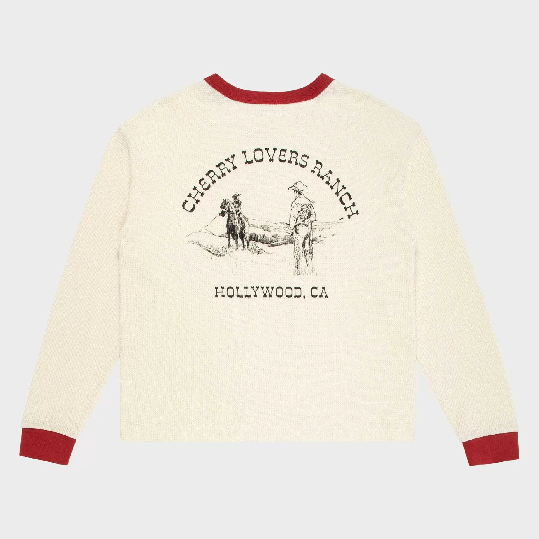 Cherry Tees & Long Sleeves-Ranch Thermal Shirt (Vintage White)
