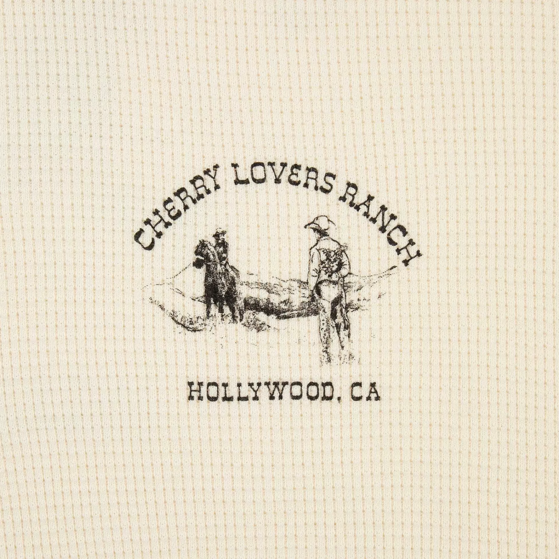 Cherry Tees & Long Sleeves-Ranch Thermal Shirt (Vintage White)