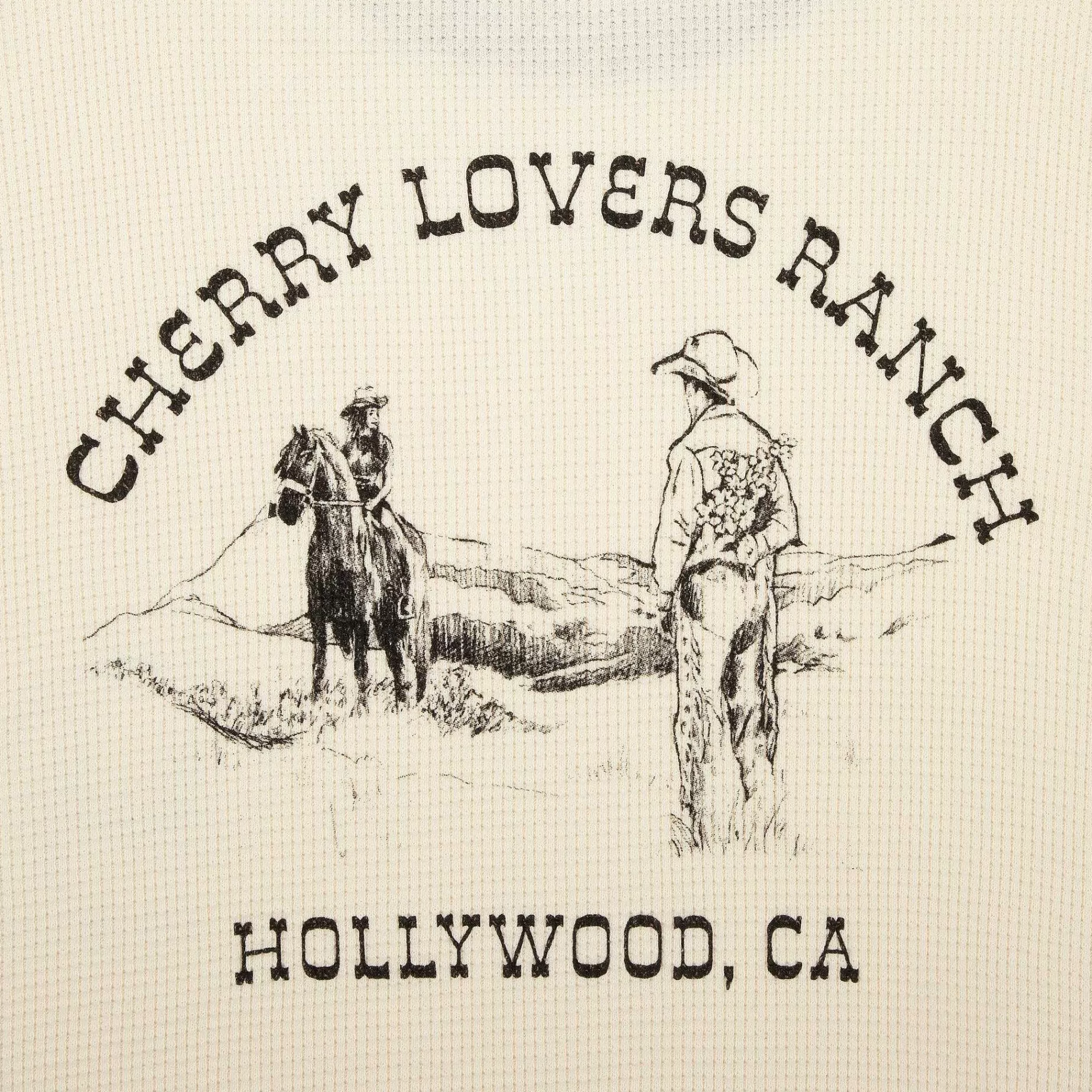 Cherry Tees & Long Sleeves-Ranch Thermal Shirt (Vintage White)