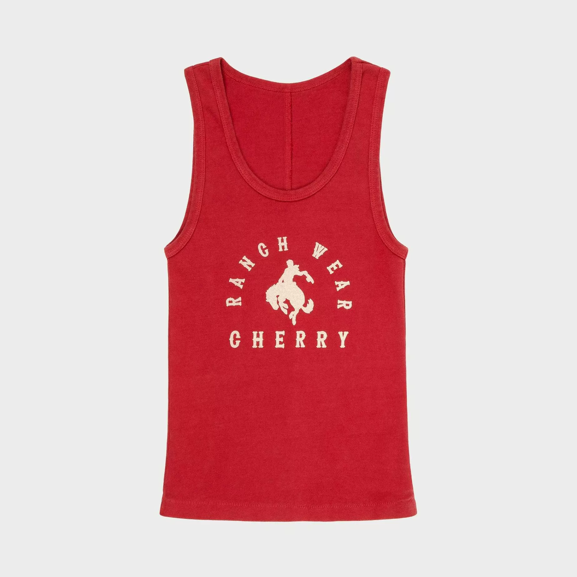 Cherry Women'S-Ranch Wear Tank Top (Vintage Red)