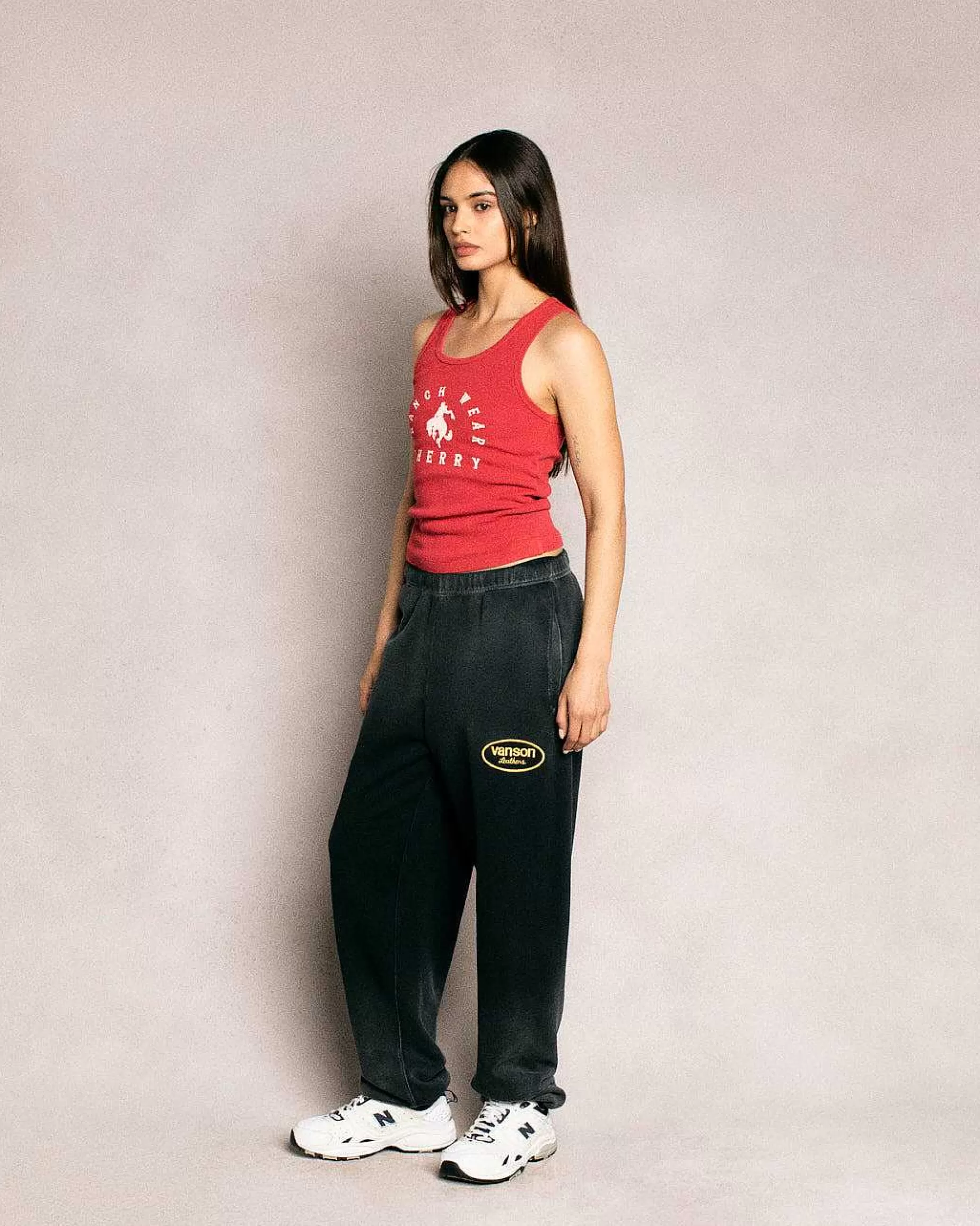 Cherry Women'S-Ranch Wear Tank Top (Vintage Red)