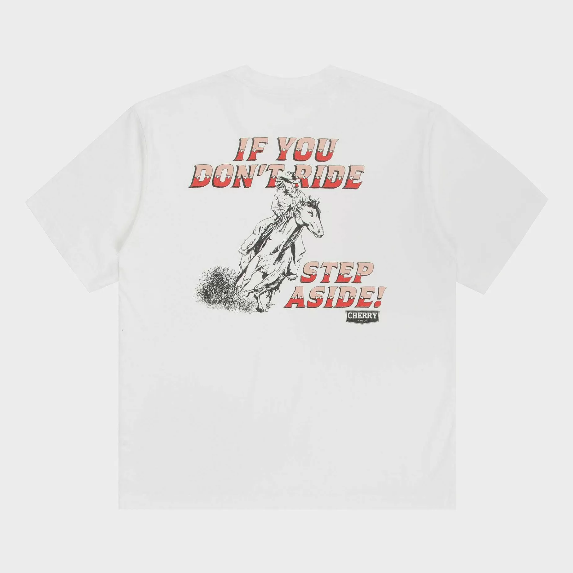 Cherry Tees & Long Sleeves-Ride Pocket Tee (White)