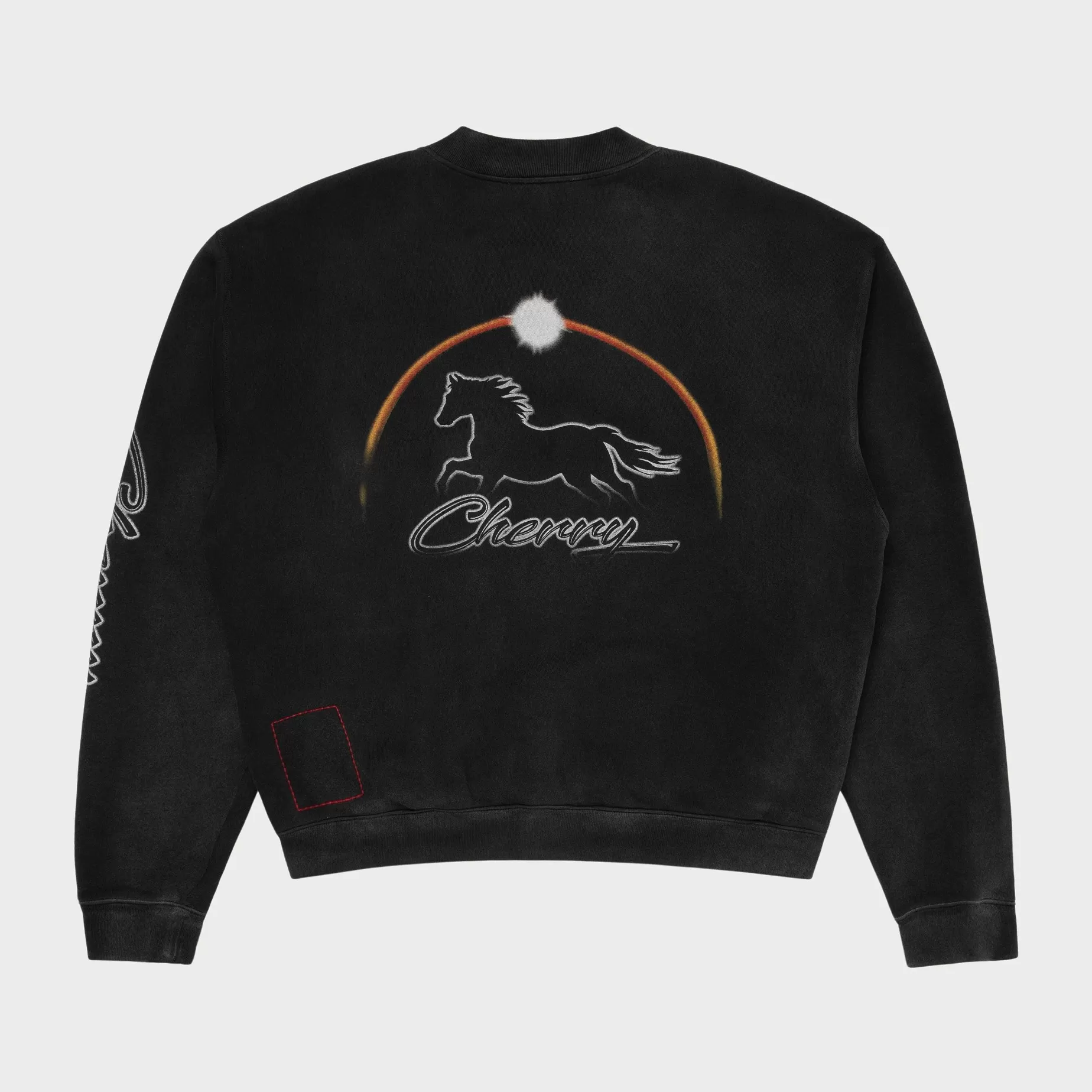 Cherry Sweatshirts-Stardust Henley Crewneck (Vintage Black)