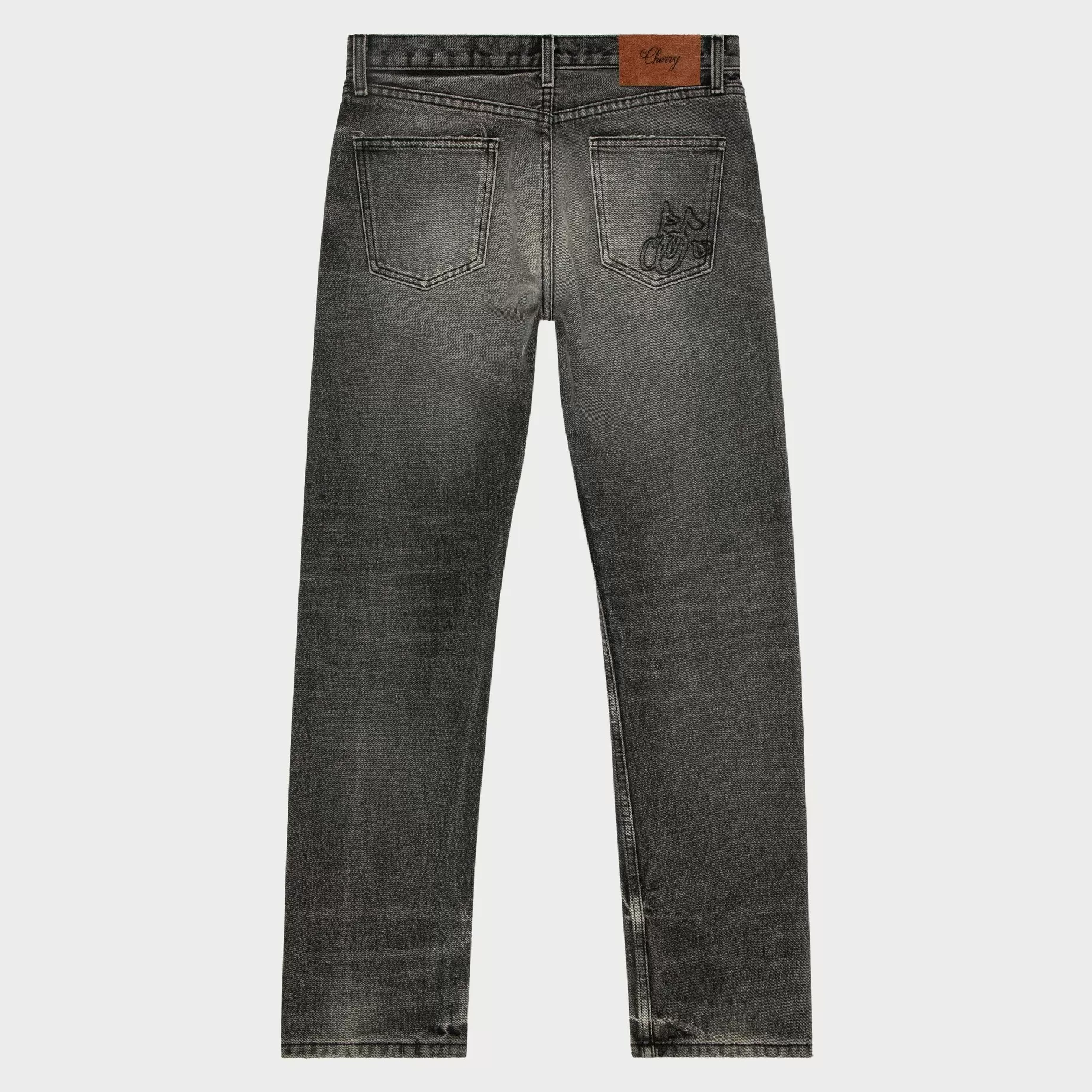 Cherry Pants-Straight 5 Pocket Denim (Grey)