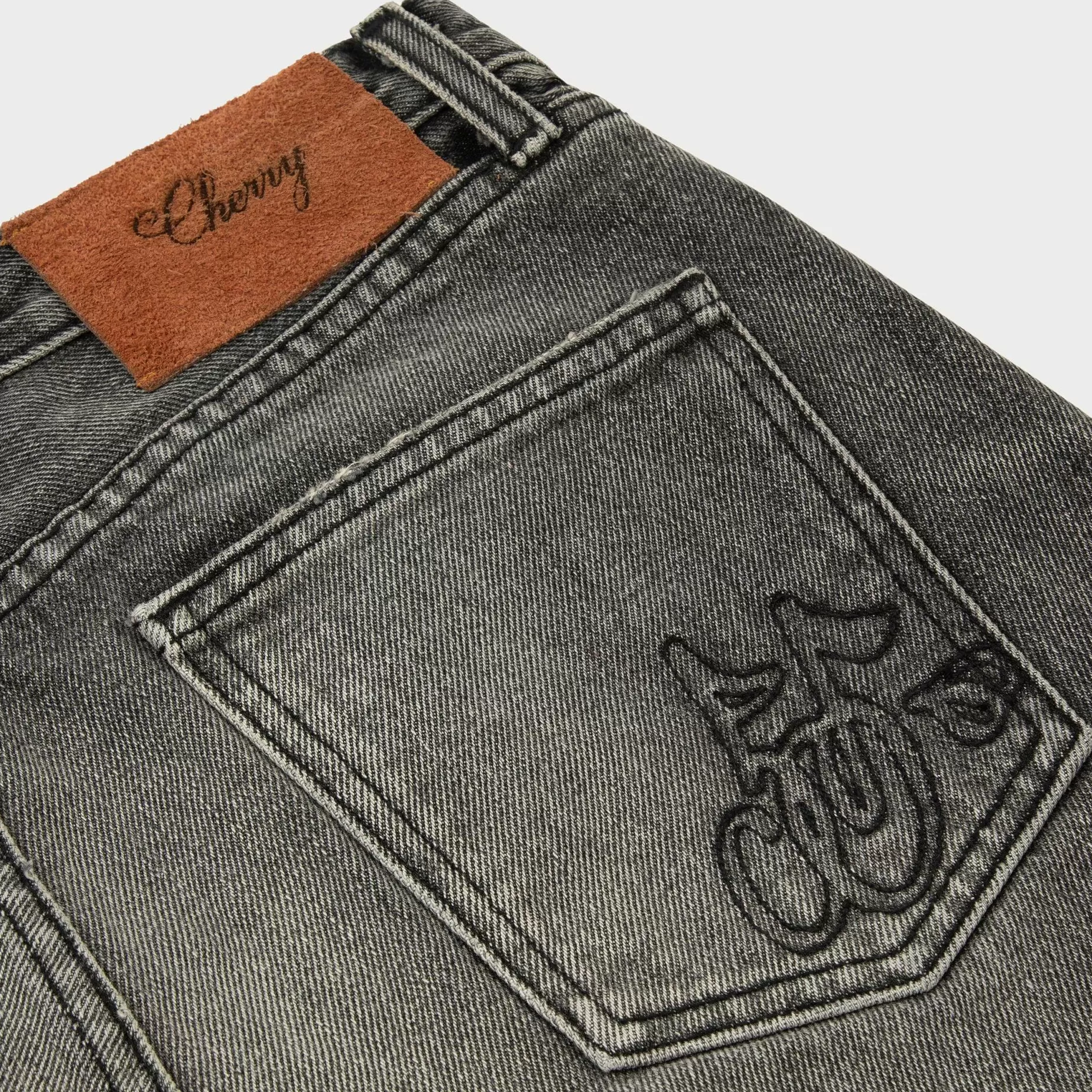 Cherry Pants-Straight 5 Pocket Denim (Grey)
