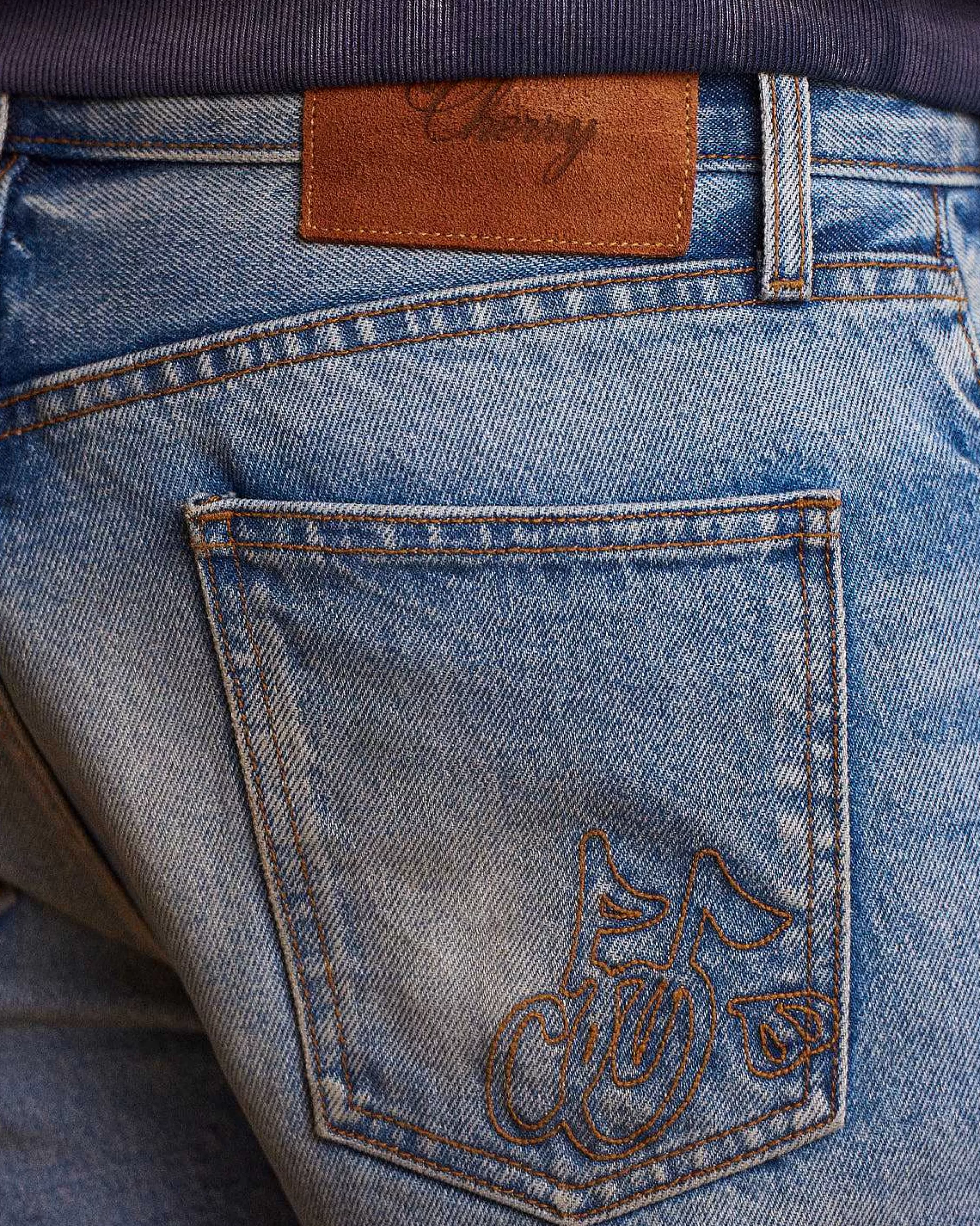 Cherry Pants-Straight Leg 5 Pocket Denim (Indigo)
