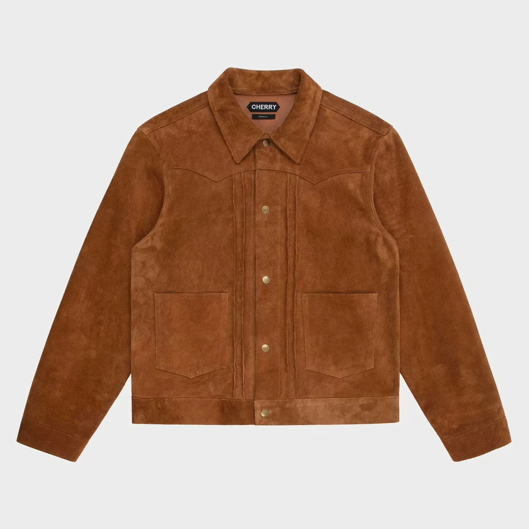 Cherry Jackets-Suede Rancher Jacket (Cigar)