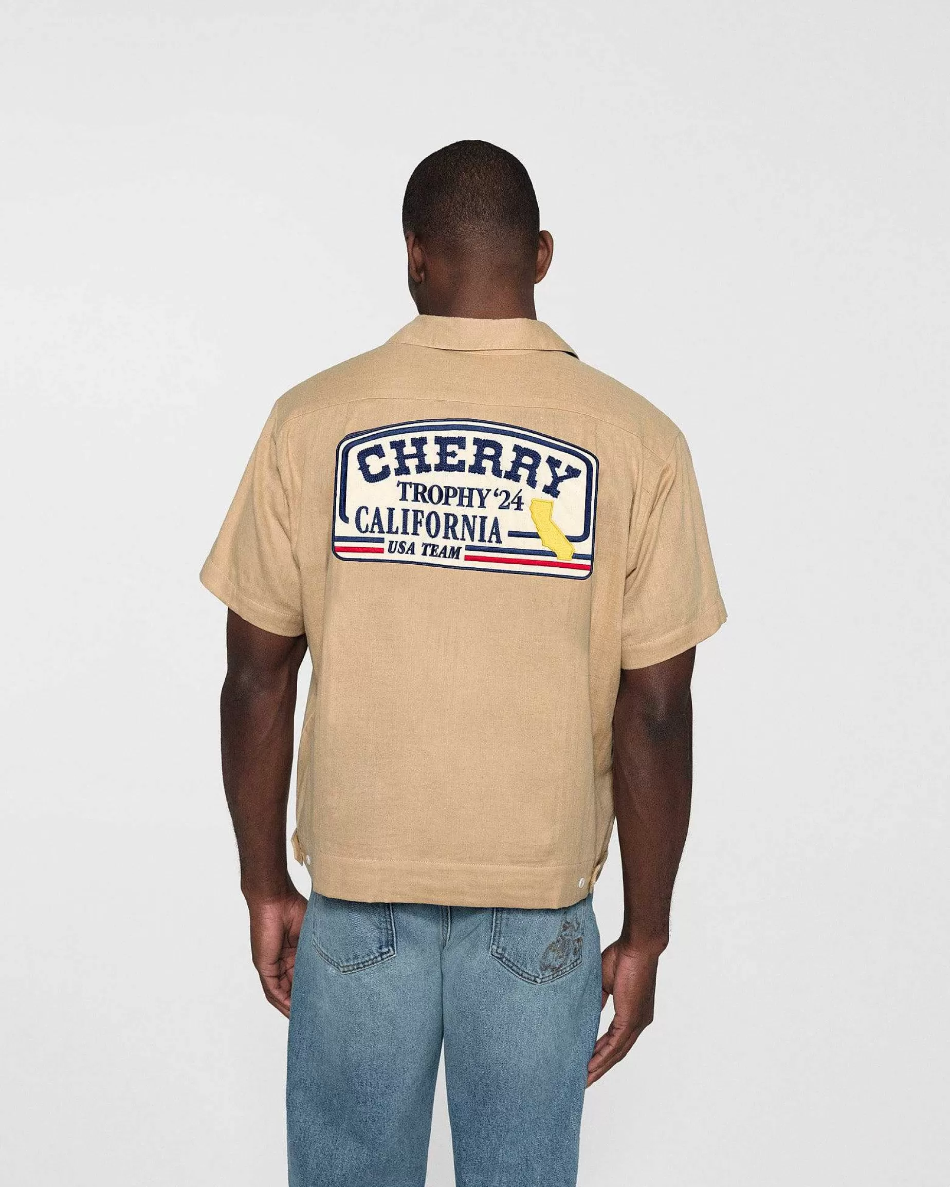 Cherry Shirting-Trophy Mechanic Shirt (Sand)