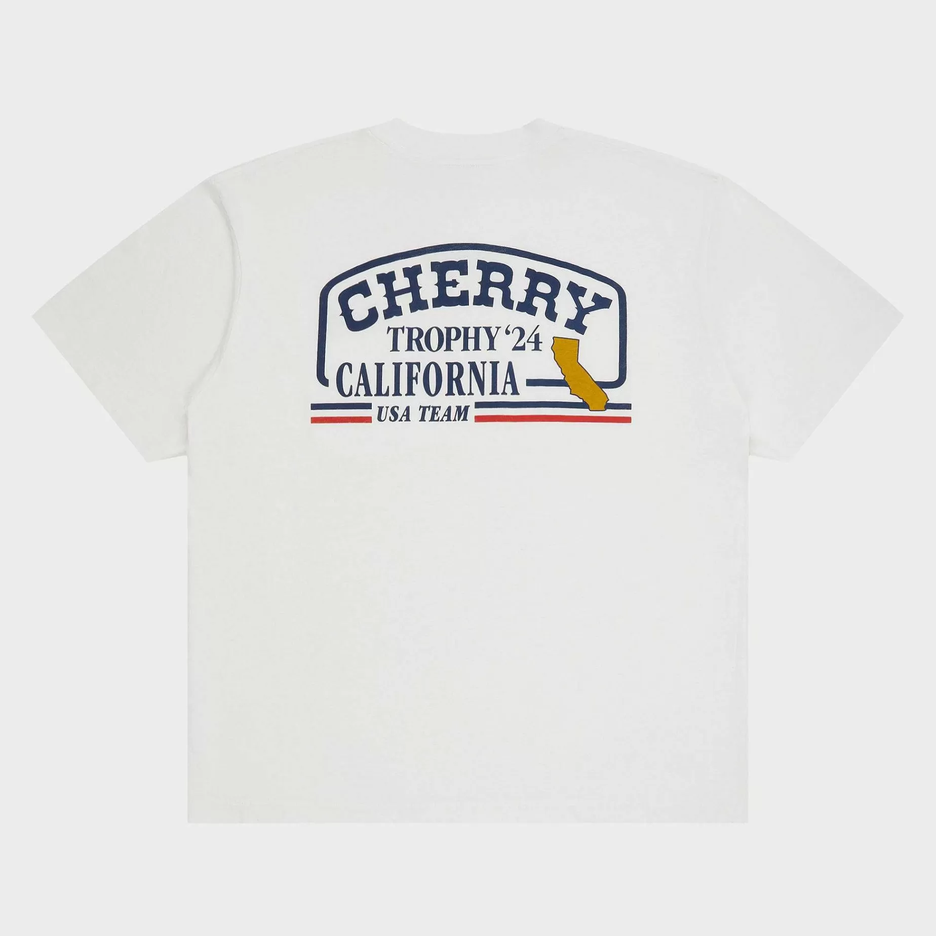 Cherry Tees & Long Sleeves-Trophy Premium Organic Cotton T-Shirt (Vintage White)